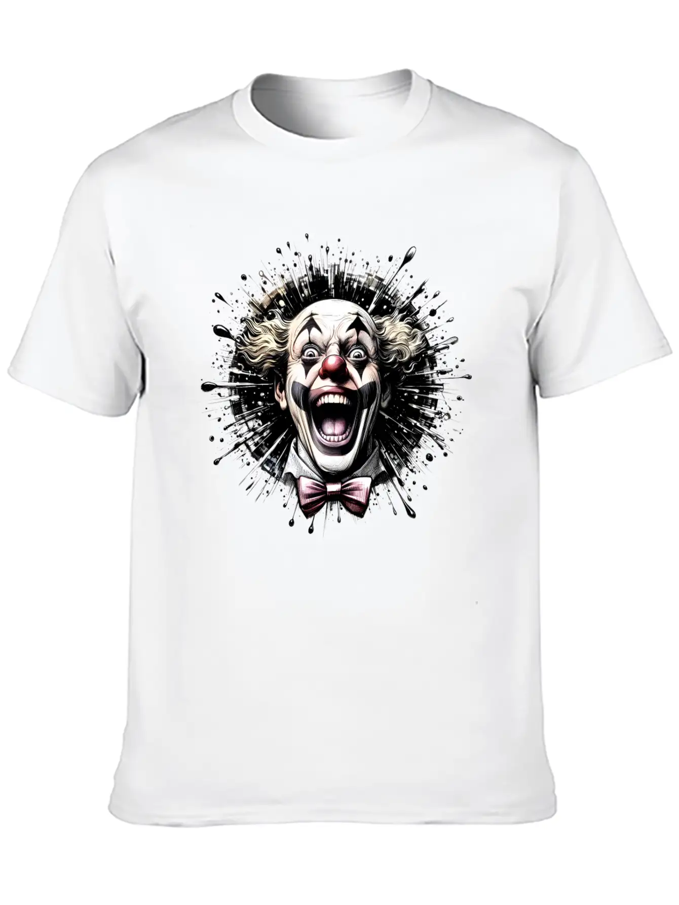 Clown Expressive Comfortable Minimalist Graphic Tee – Summer Style Essential