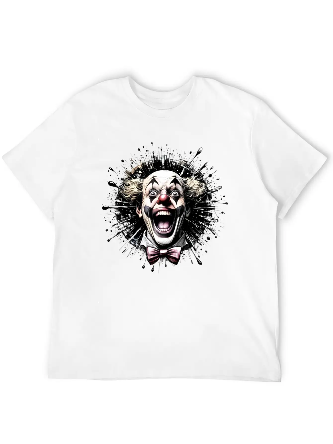 Clown Expressive Comfortable Minimalist Graphic Tee – Summer Style Essential