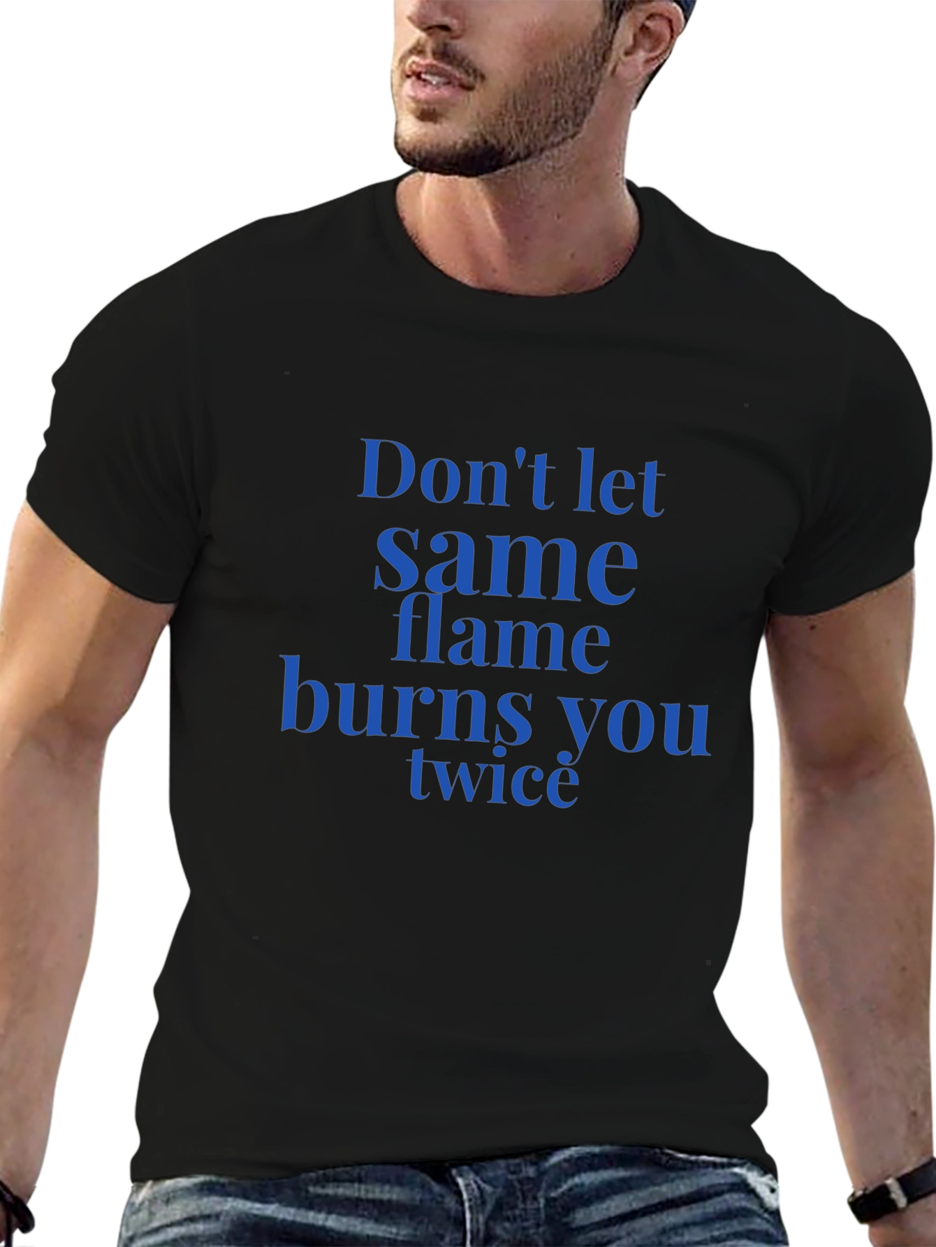 Motivational Slogan Black T-Shirt