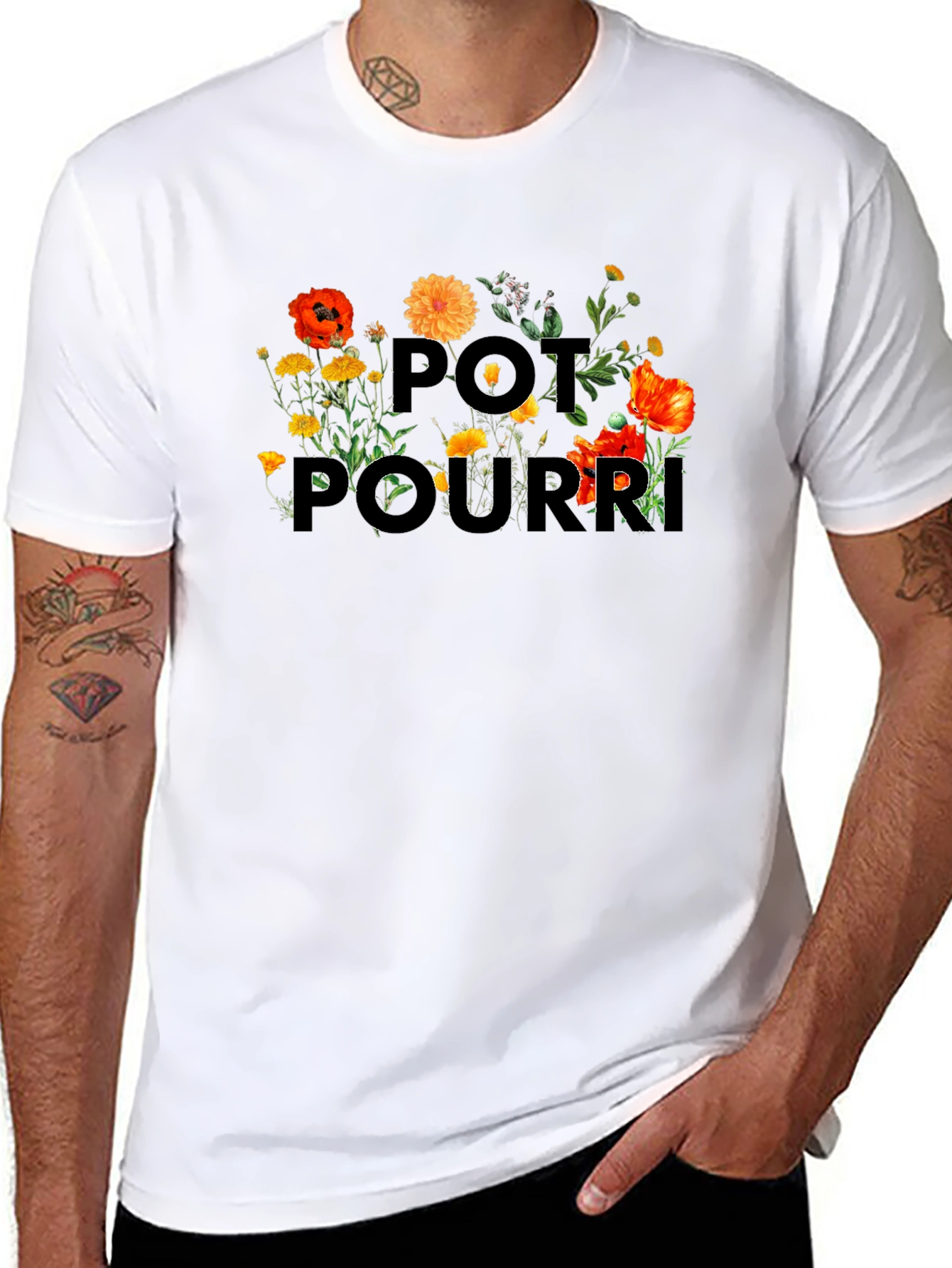 Floral Potpourri Graphic T-Shirt
