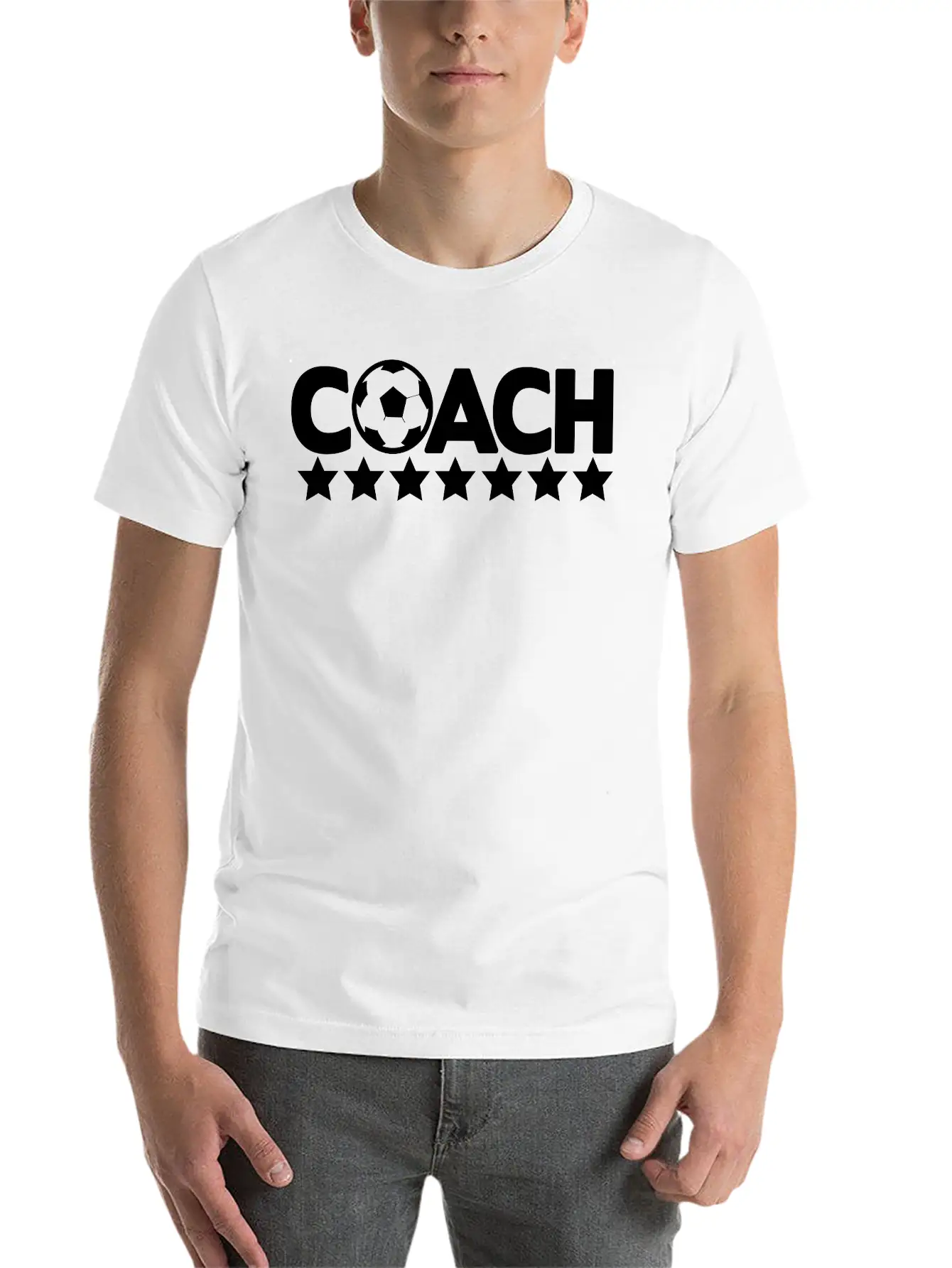 Coach Soccer Unisex Short Sleeve Soft Cotton T-Shirt – Casual Everyday Wear