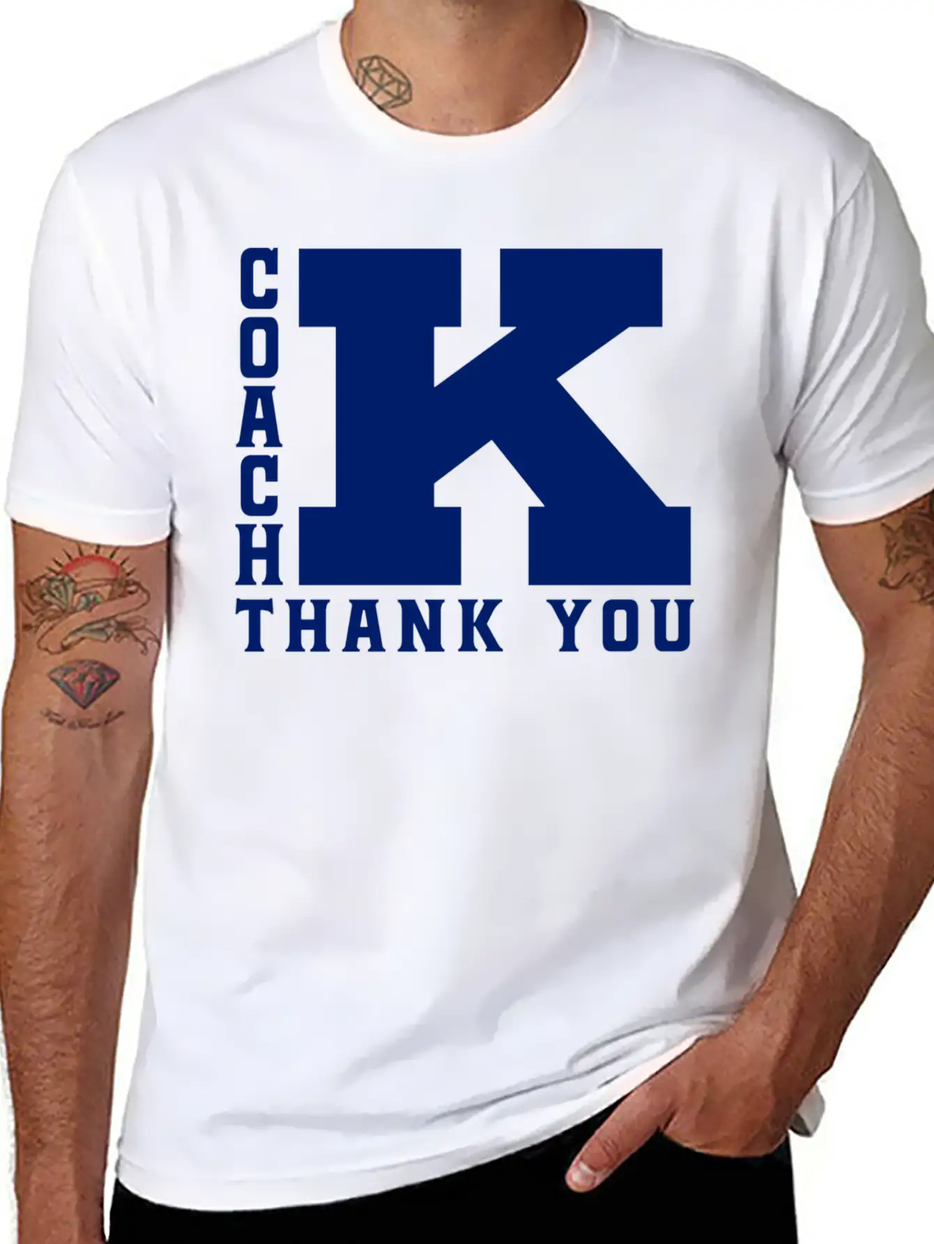 Coaching Coach K Thank You Stylish Everyday T-Shirt – Unisex Basic Cotton Tee