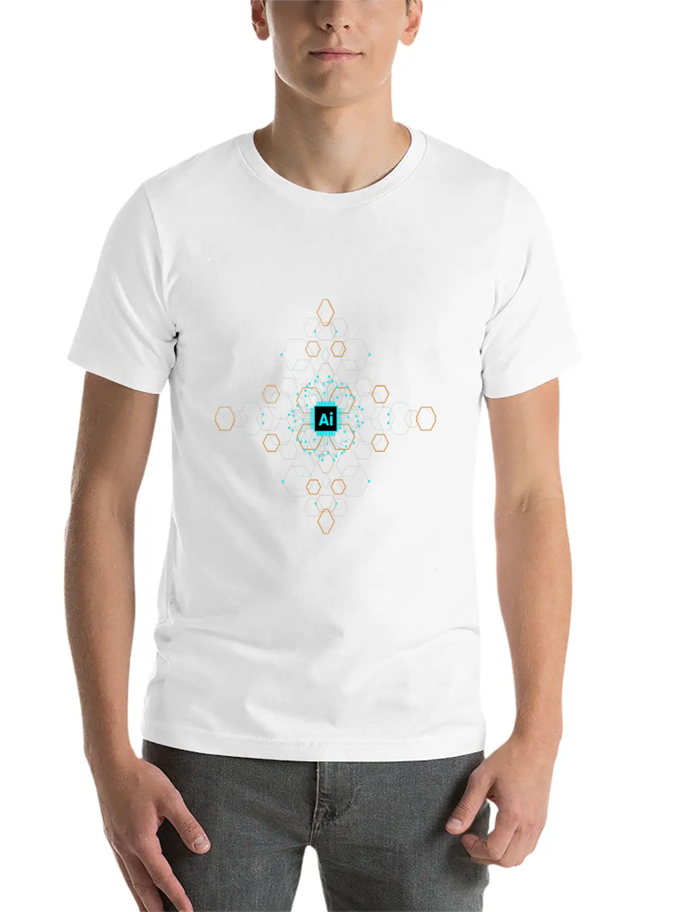 Coded Consciousness Basic Graphic T-Shirt – Daily Comfort In Soft Cotton