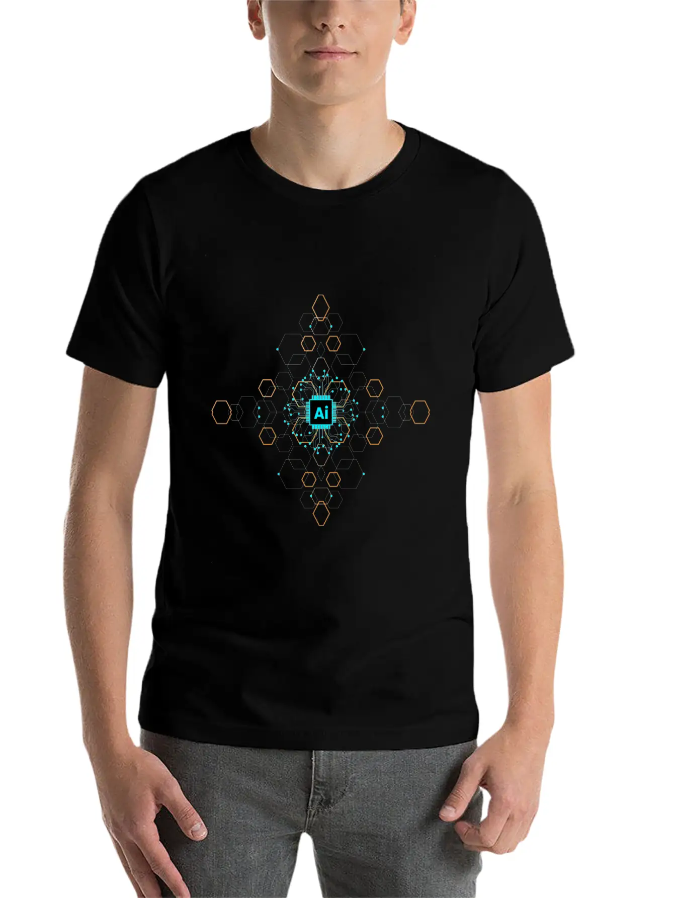 Coded Consciousness Basic Graphic T-Shirt – Daily Comfort In Soft Cotton