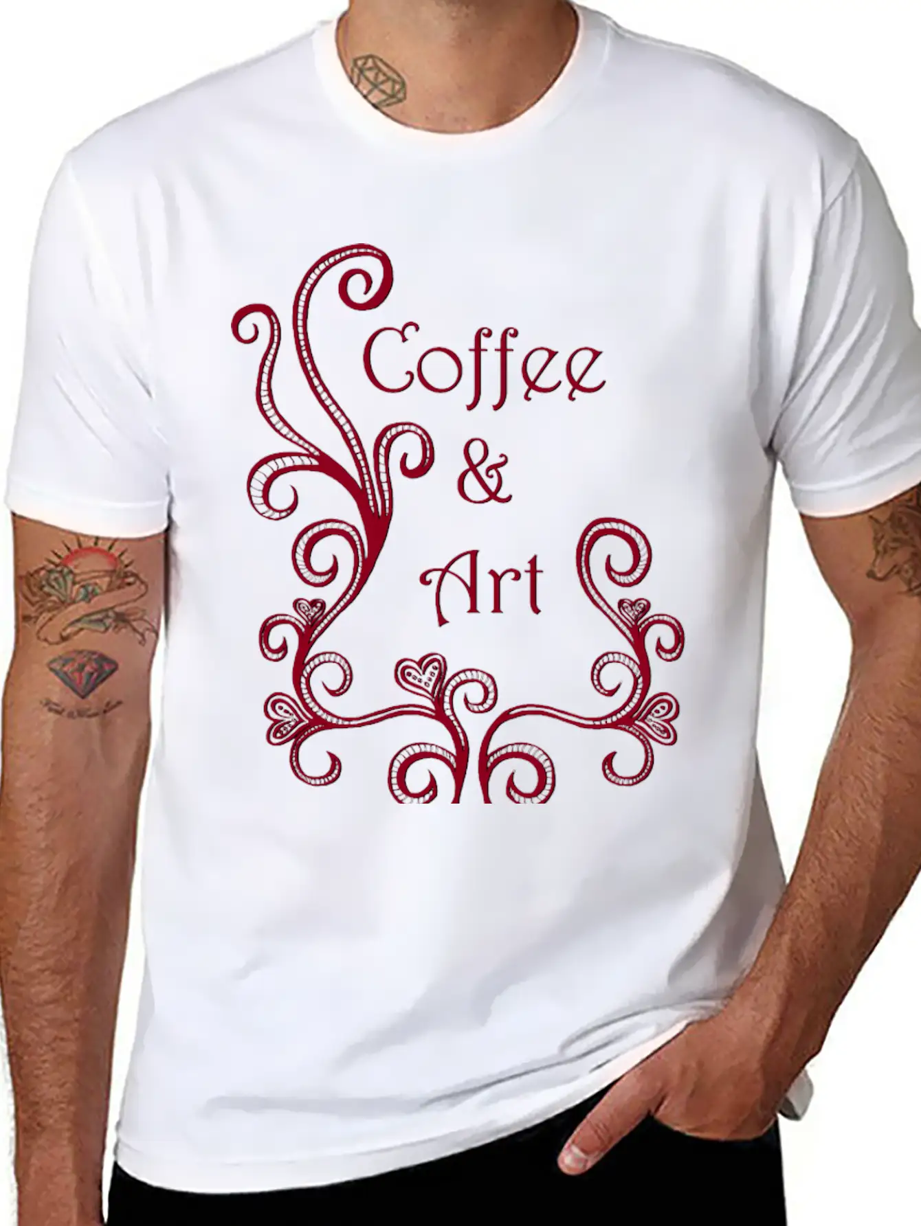Coffee And Art Basic Graphic T-Shirt – Daily Comfort In Soft Cotton