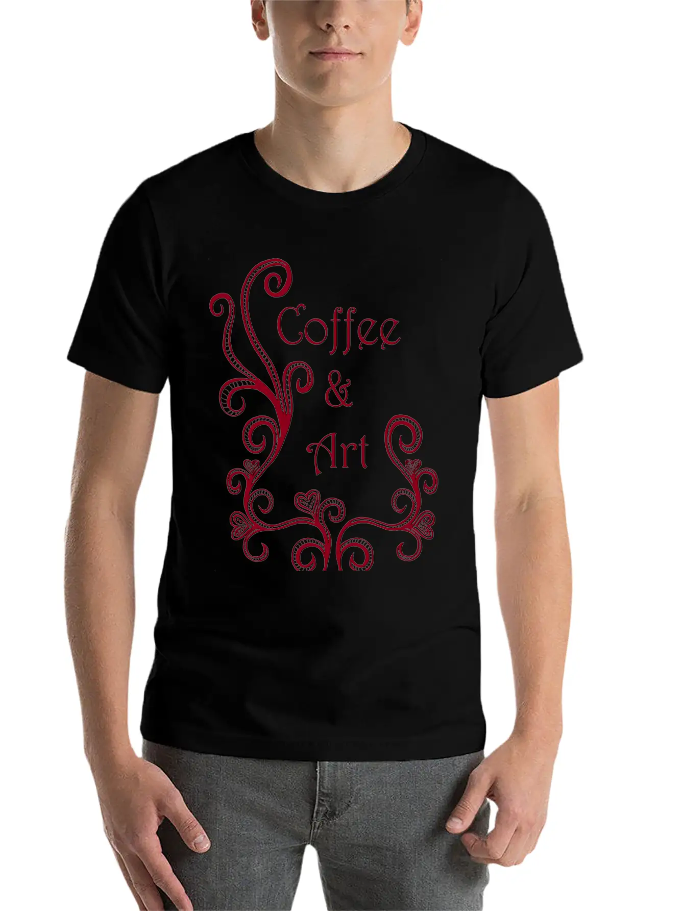 Coffee And Art Basic Graphic T-Shirt – Daily Comfort In Soft Cotton