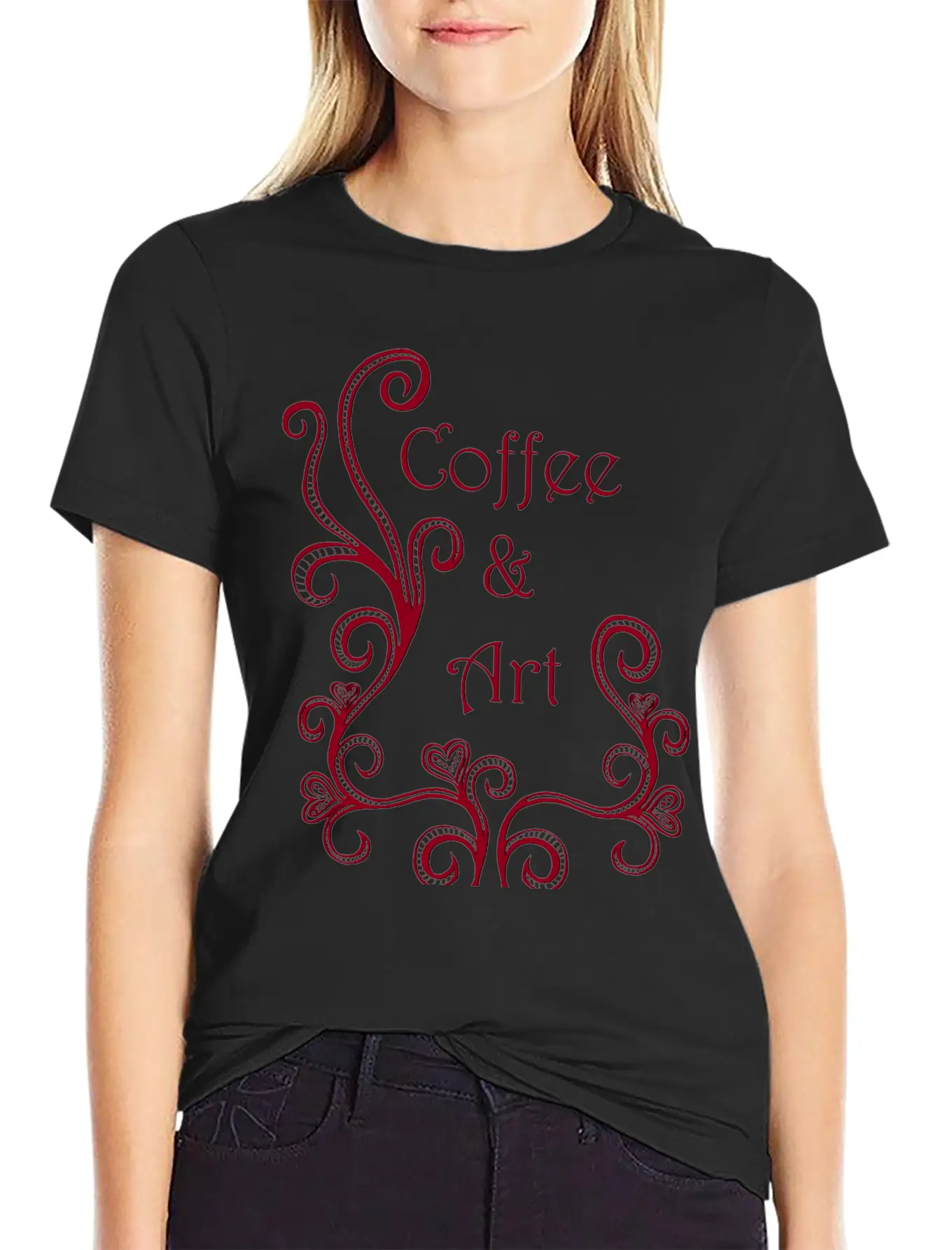 Coffee And Art Basic Graphic T-Shirt – Daily Comfort In Soft Cotton