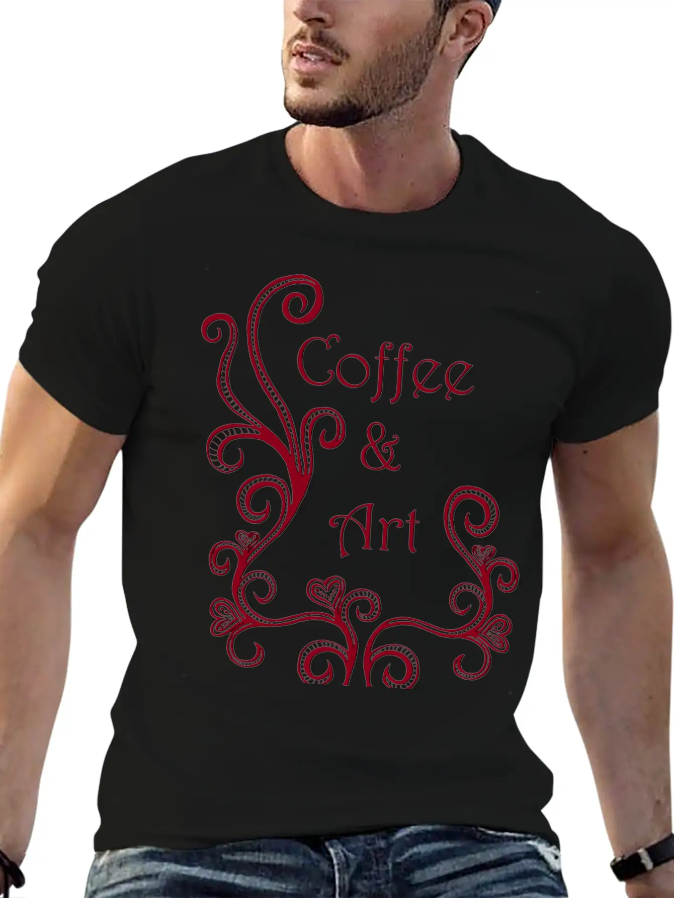 Coffee And Art Basic Graphic T-Shirt – Daily Comfort In Soft Cotton