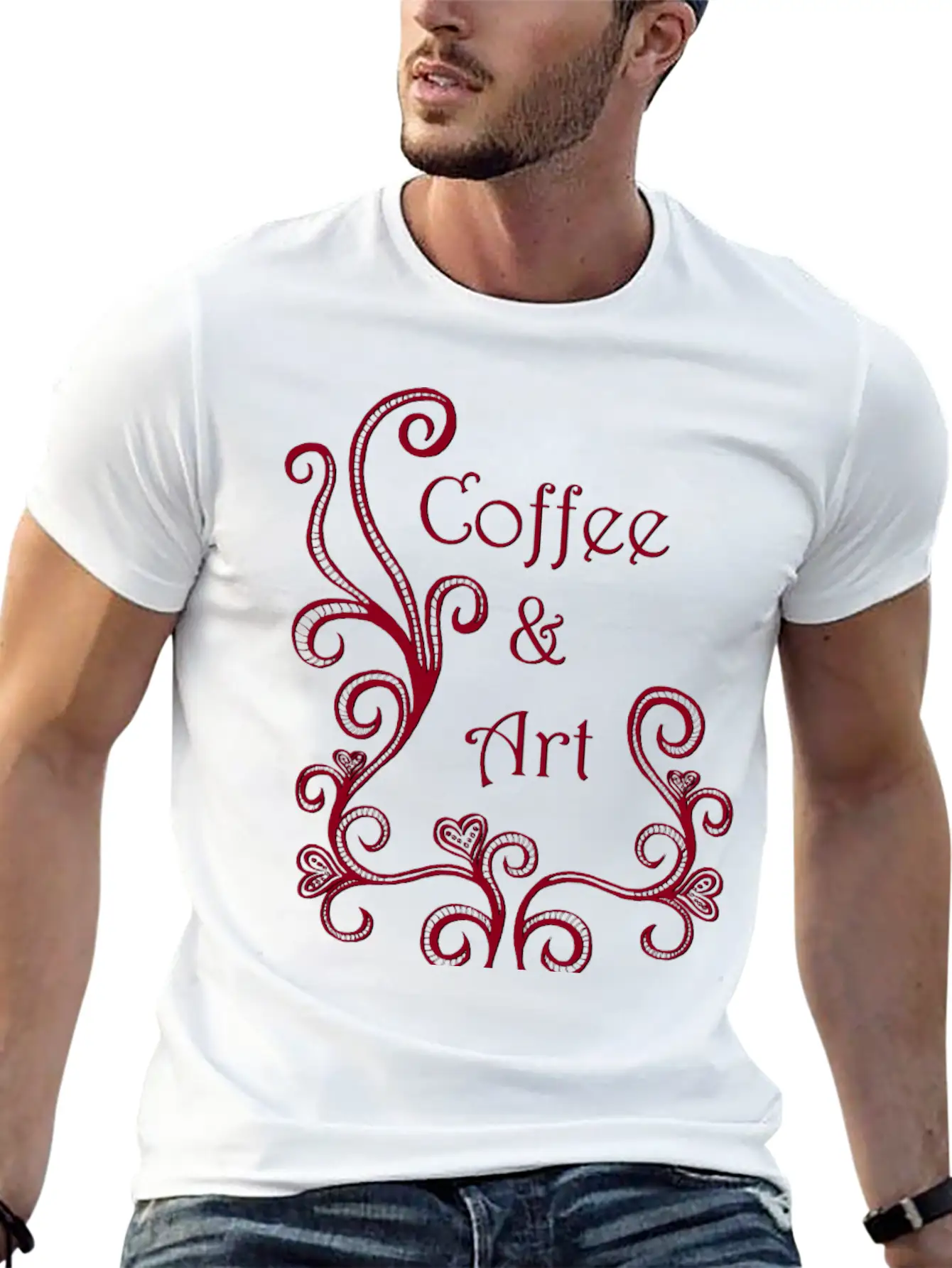 Coffee And Art Basic Graphic T-Shirt – Daily Comfort In Soft Cotton