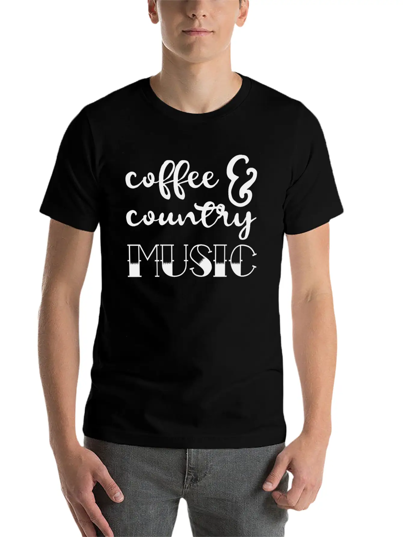Coffee And Country Music Comfortable Minimalist Graphic Tee – Summer Style Essential