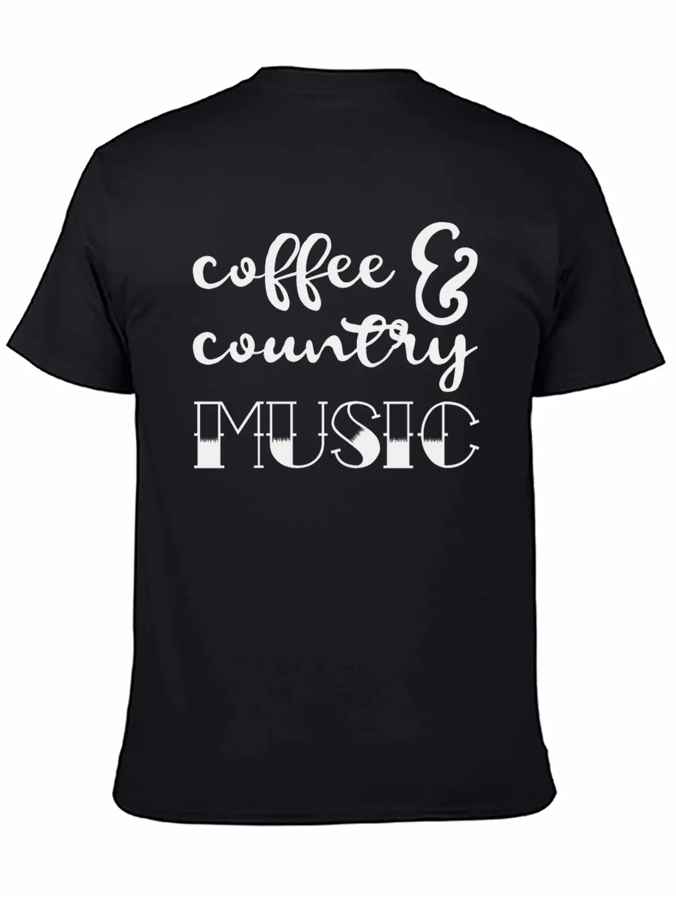 Coffee And Country Music Comfortable Minimalist Graphic Tee – Summer Style Essential