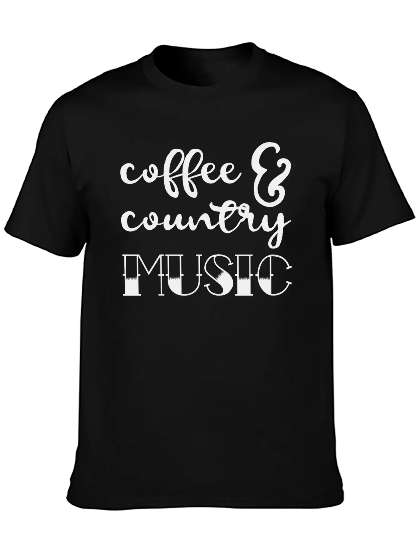Coffee And Country Music Comfortable Minimalist Graphic Tee – Summer Style Essential