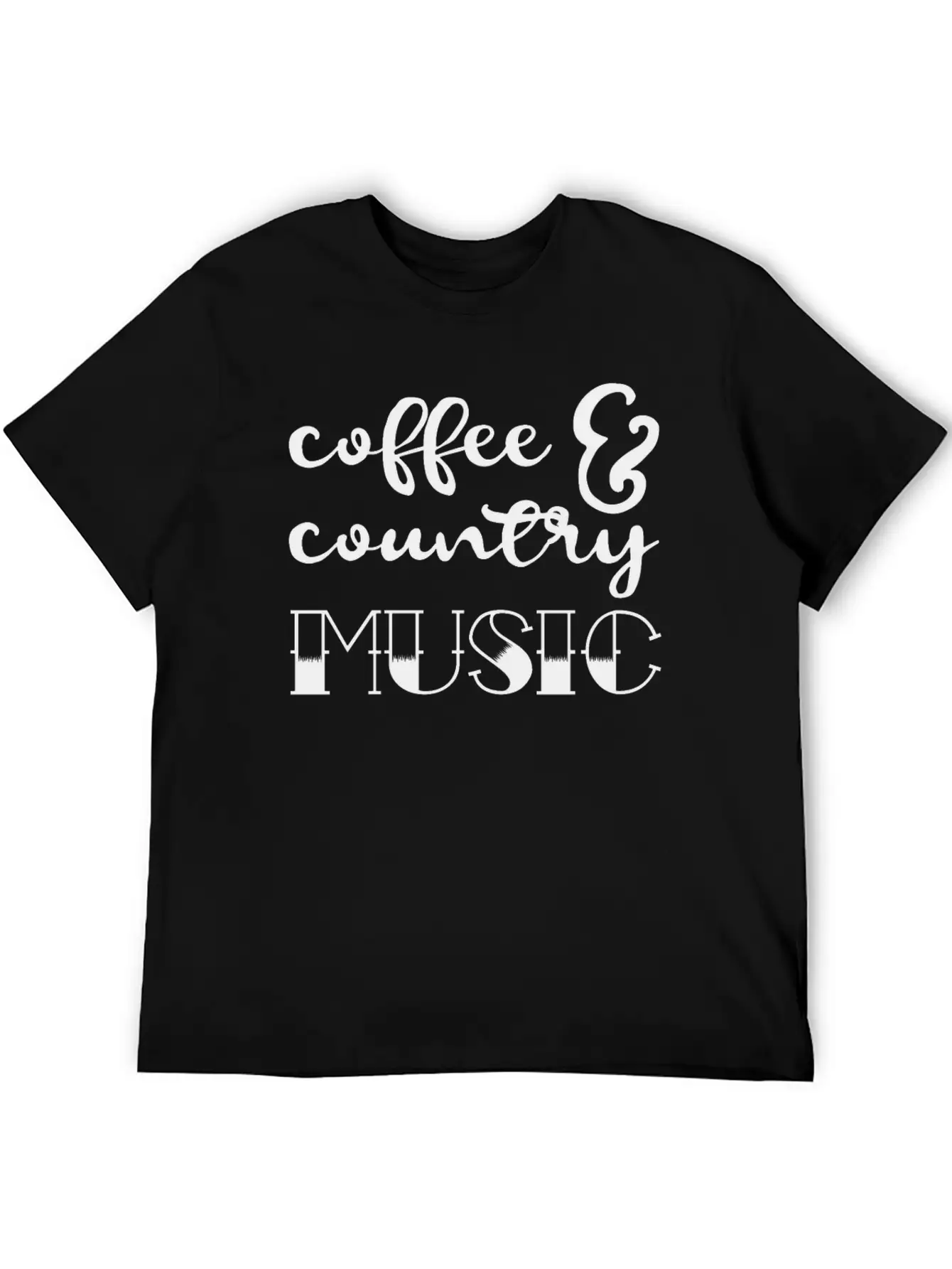 Coffee And Country Music Comfortable Minimalist Graphic Tee – Summer Style Essential