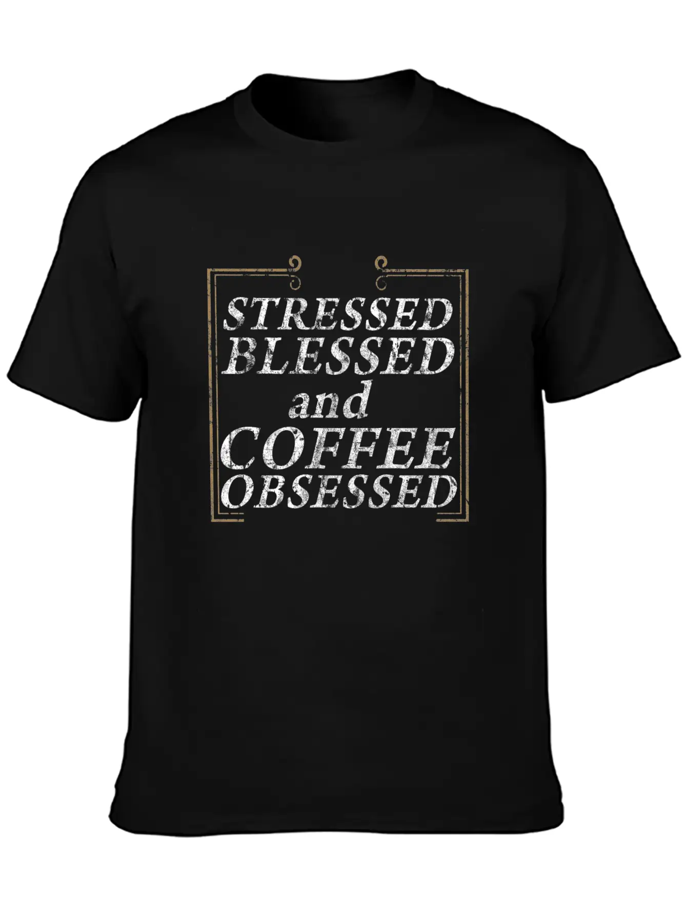 Coffee Caffeine Gift Idea Stylish Everyday T-Shirt – Unisex Basic Cotton Tee