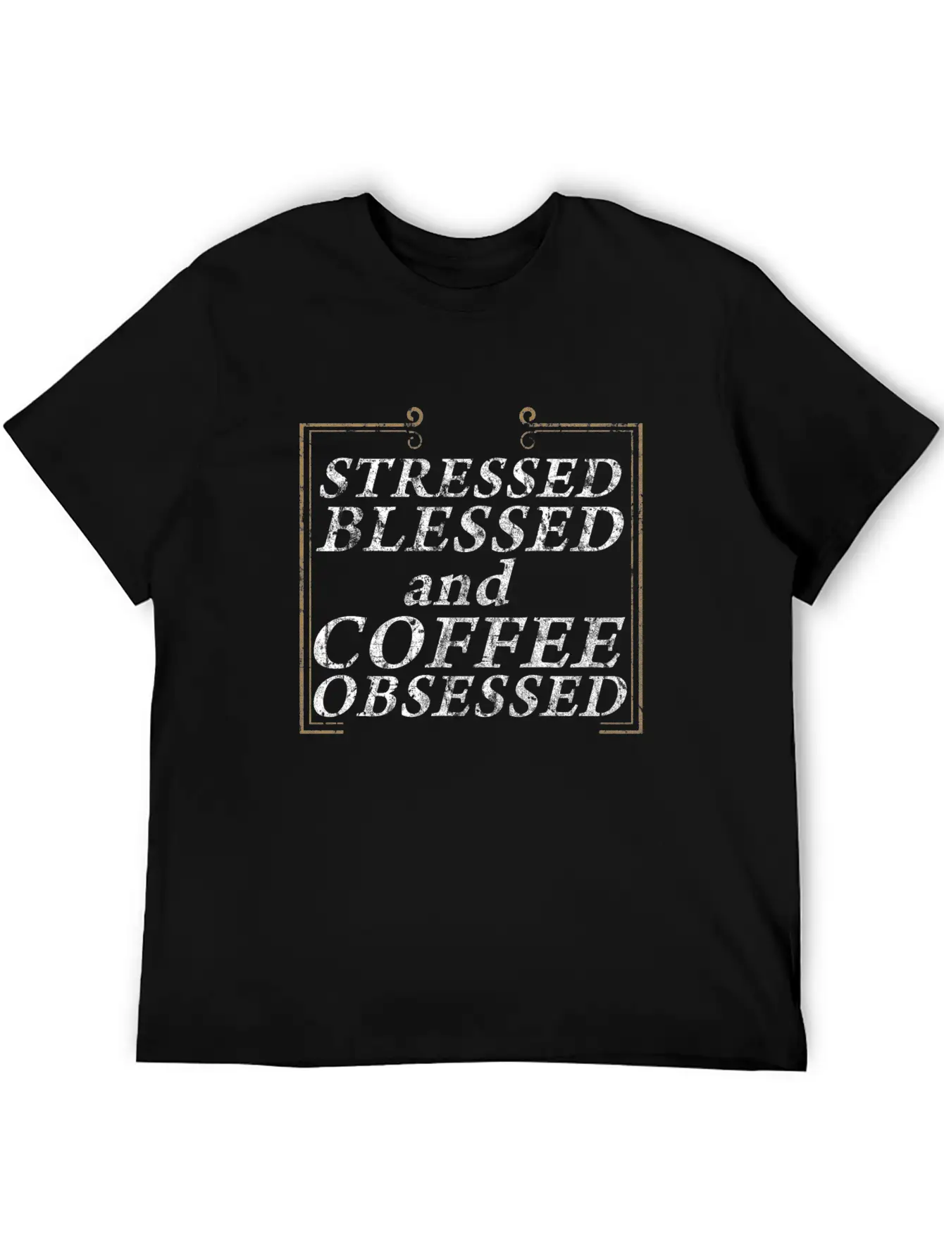 Coffee Caffeine Gift Idea Stylish Everyday T-Shirt – Unisex Basic Cotton Tee