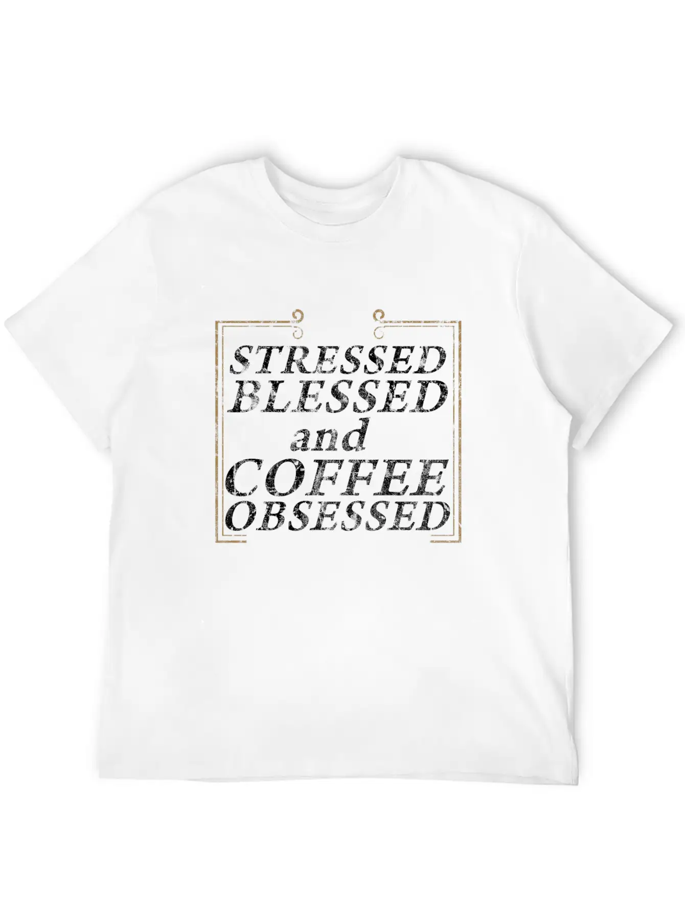 Coffee Caffeine Gift Idea Stylish Everyday T-Shirt – Unisex Basic Cotton Tee