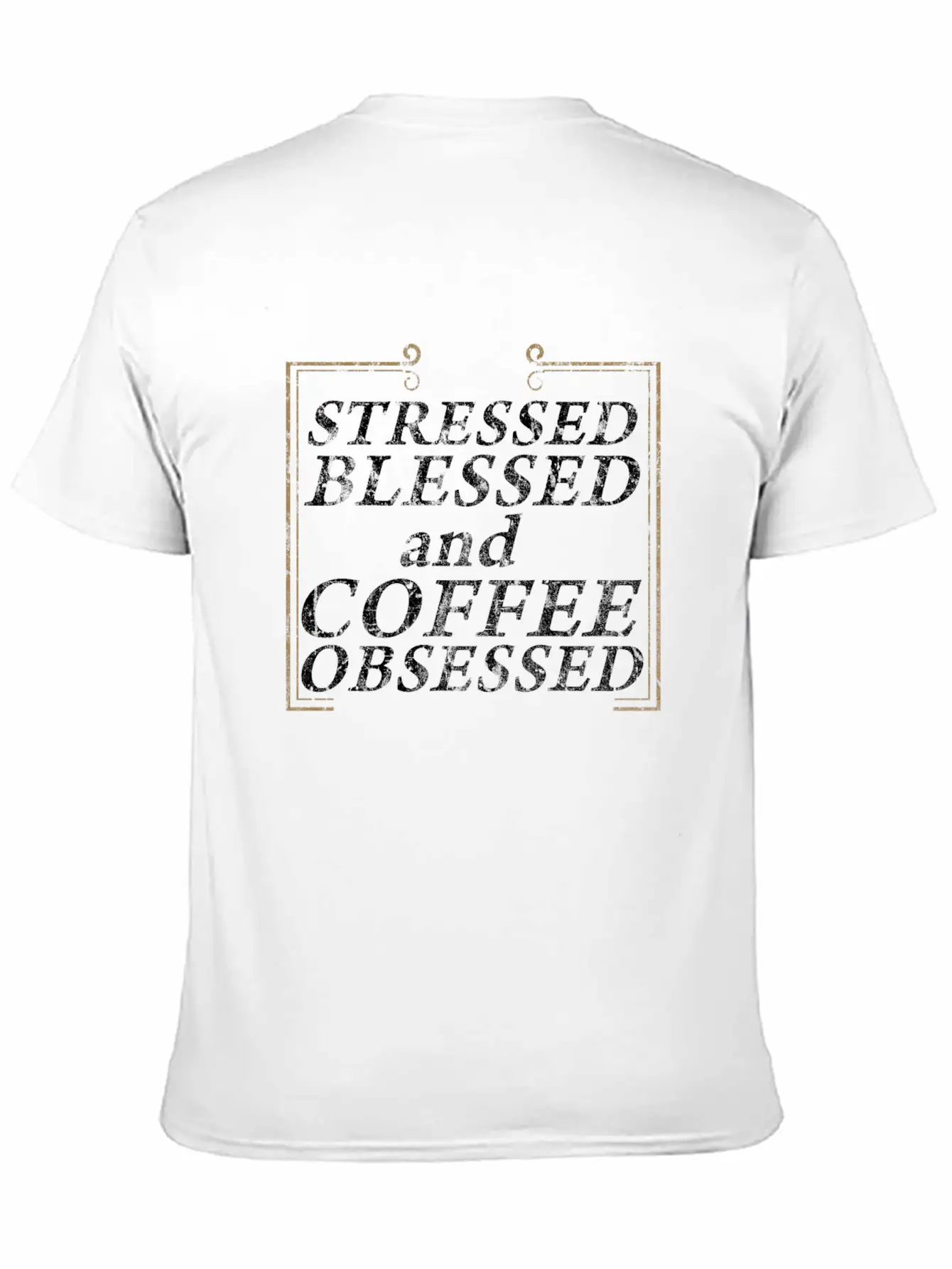 Coffee Caffeine Gift Idea Stylish Everyday T-Shirt – Unisex Basic Cotton Tee