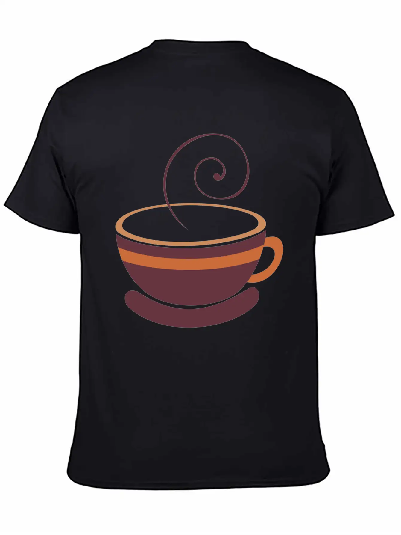 Coffee Cup Line Art Unisex Short Sleeve Soft Cotton T-Shirt – Casual Everyday Wear