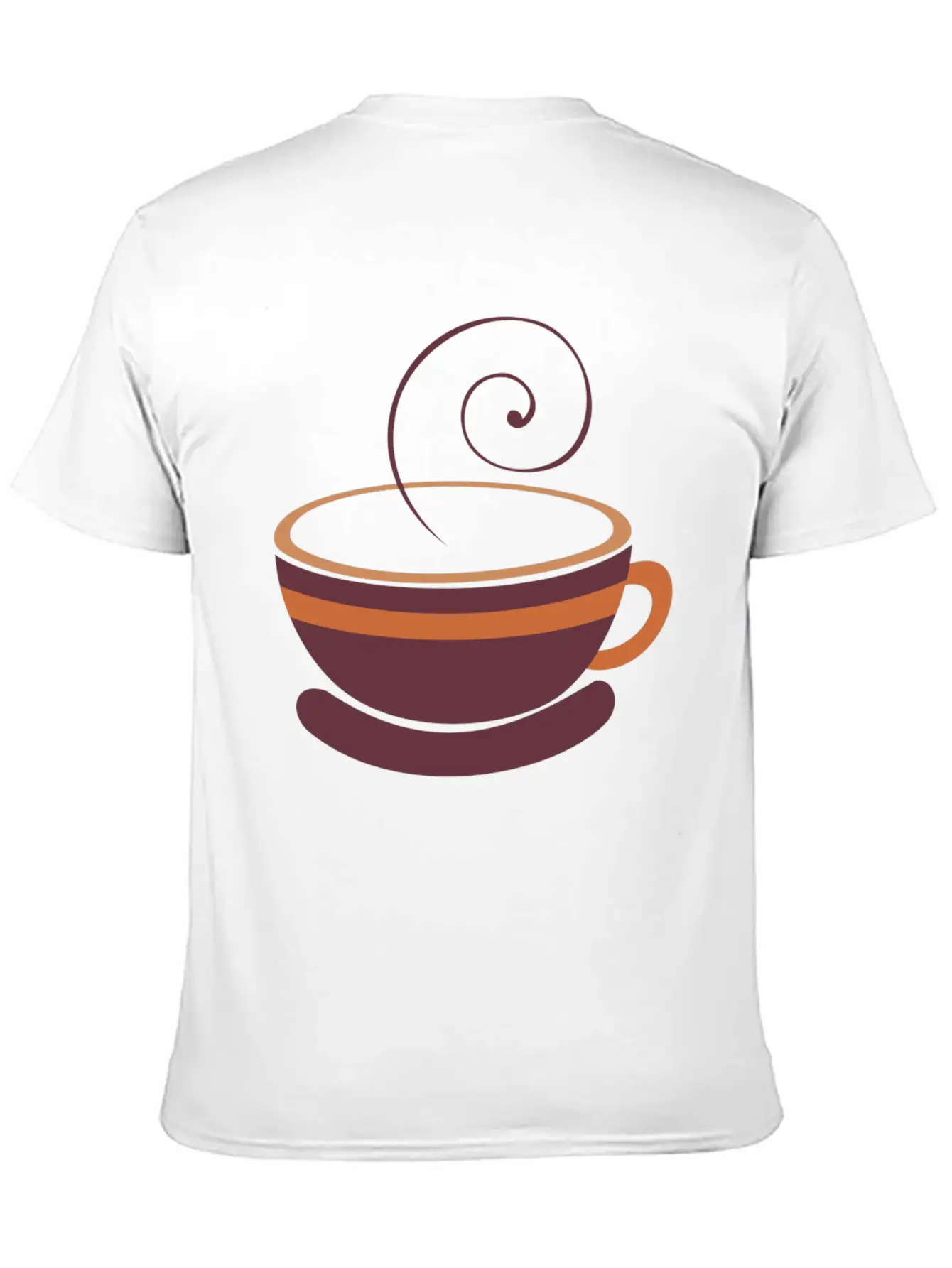 Coffee Cup Line Art Unisex Short Sleeve Soft Cotton T-Shirt – Casual Everyday Wear