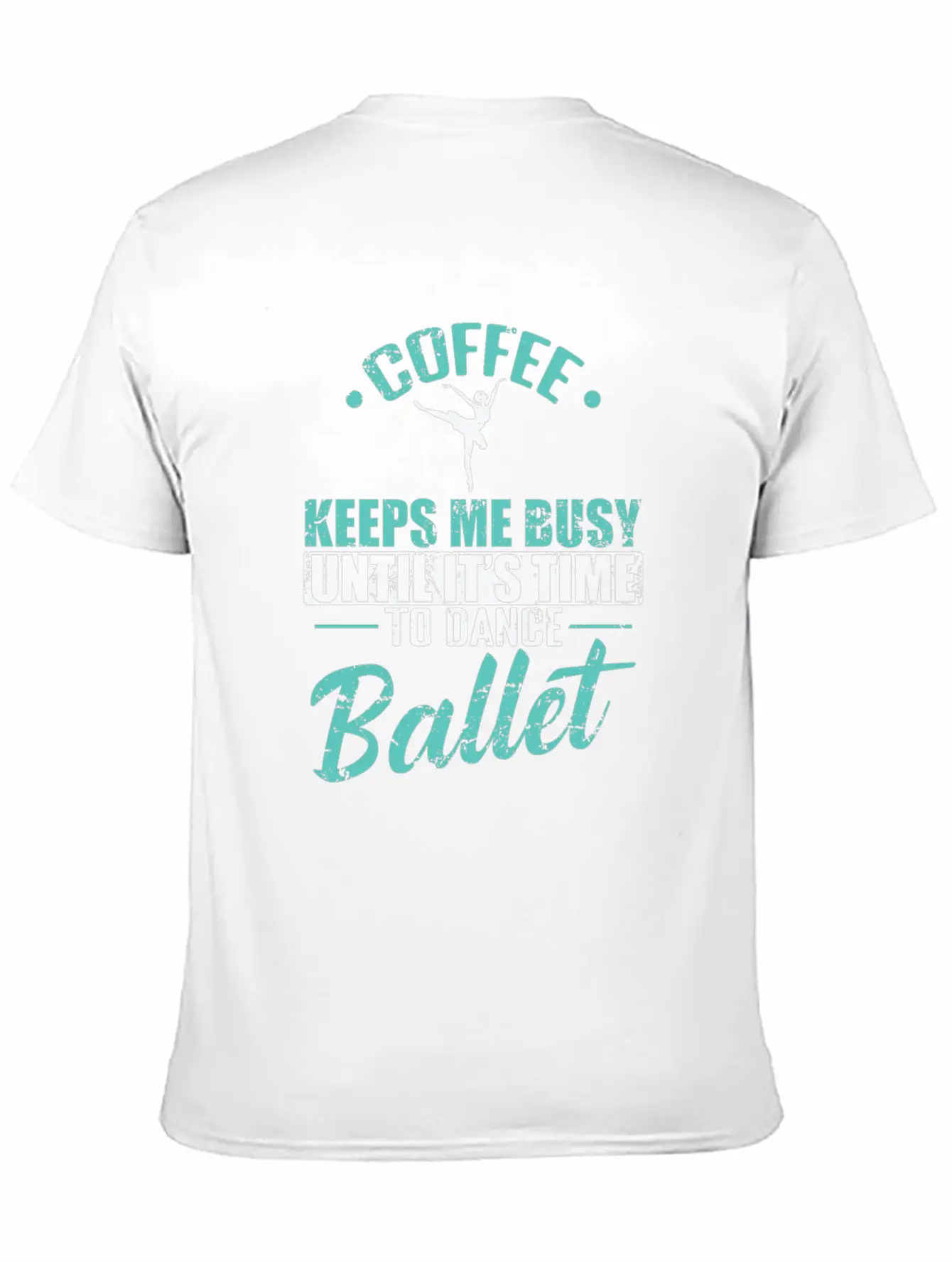 Coffee Keeps Me Busy Time To Dance Ballet Timeless Short Sleeve Tee – Comfy And Minimalist Design