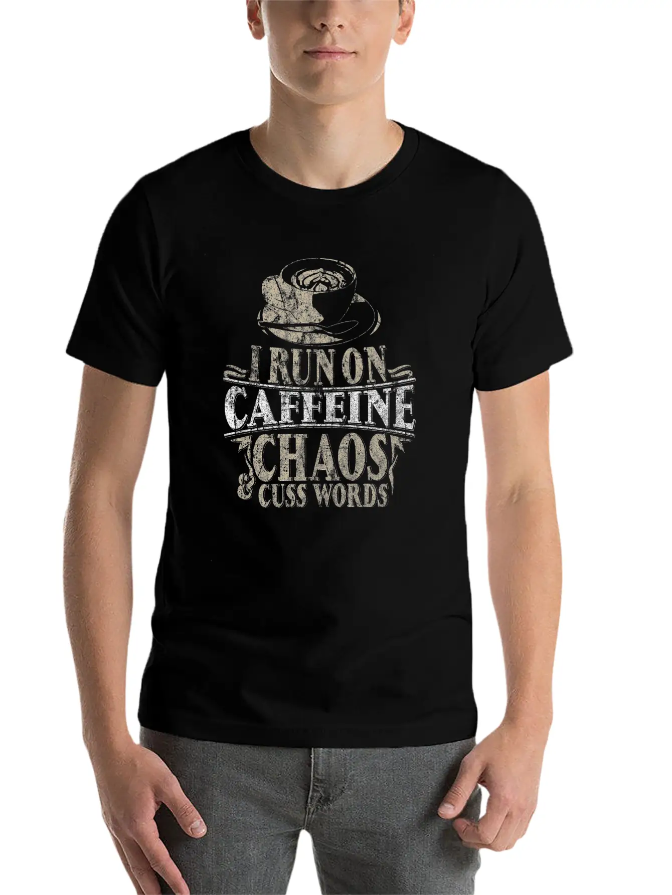 Coffee Sayings Stylish Everyday T-Shirt – Unisex Basic Cotton Tee