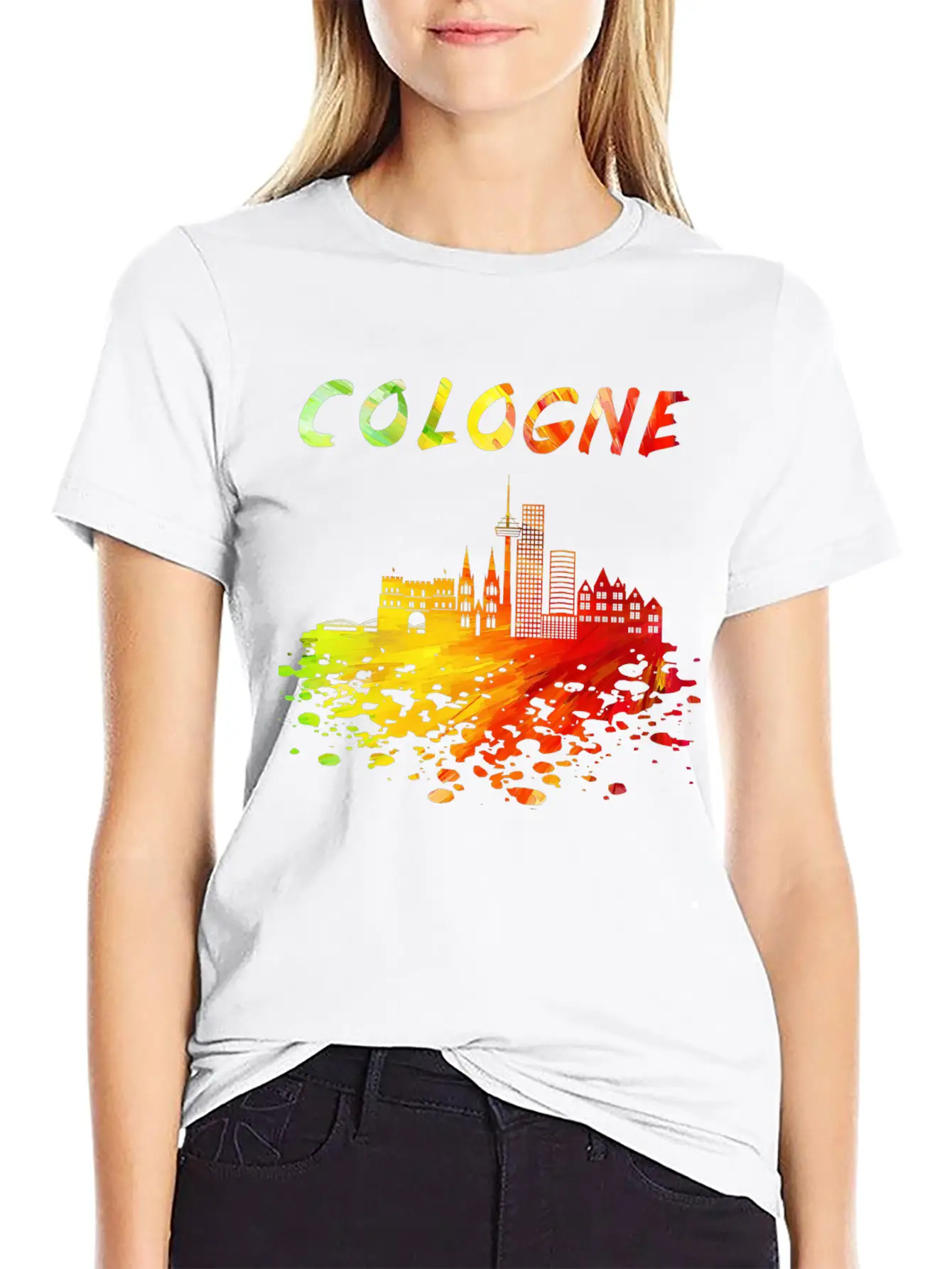 Cologne Skyline / Cathedral City Kölsch Helau Timeless Short Sleeve Tee – Comfy And Minimalist Design