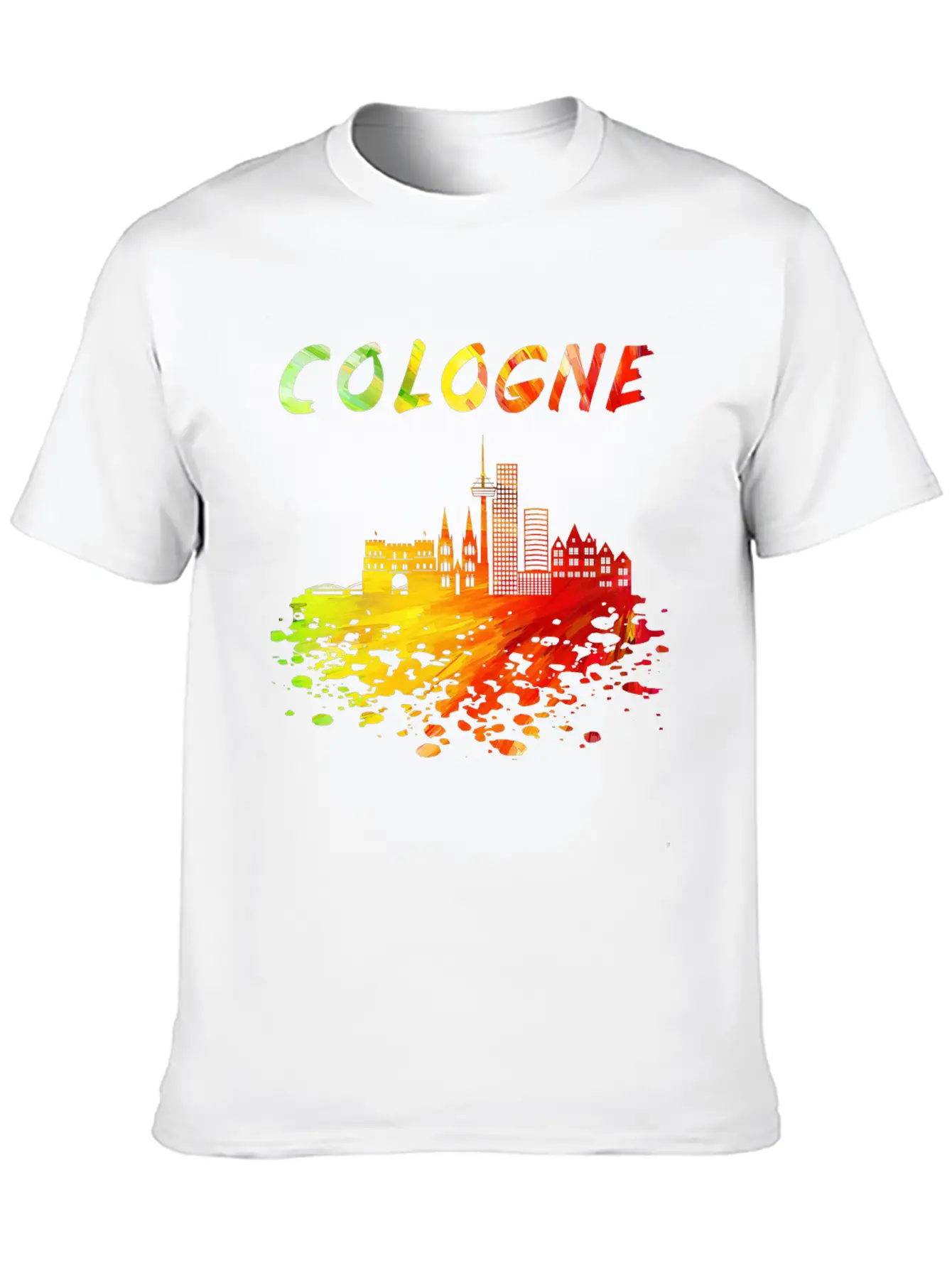 Cologne Skyline / Cathedral City Kölsch Helau Timeless Short Sleeve Tee – Comfy And Minimalist Design