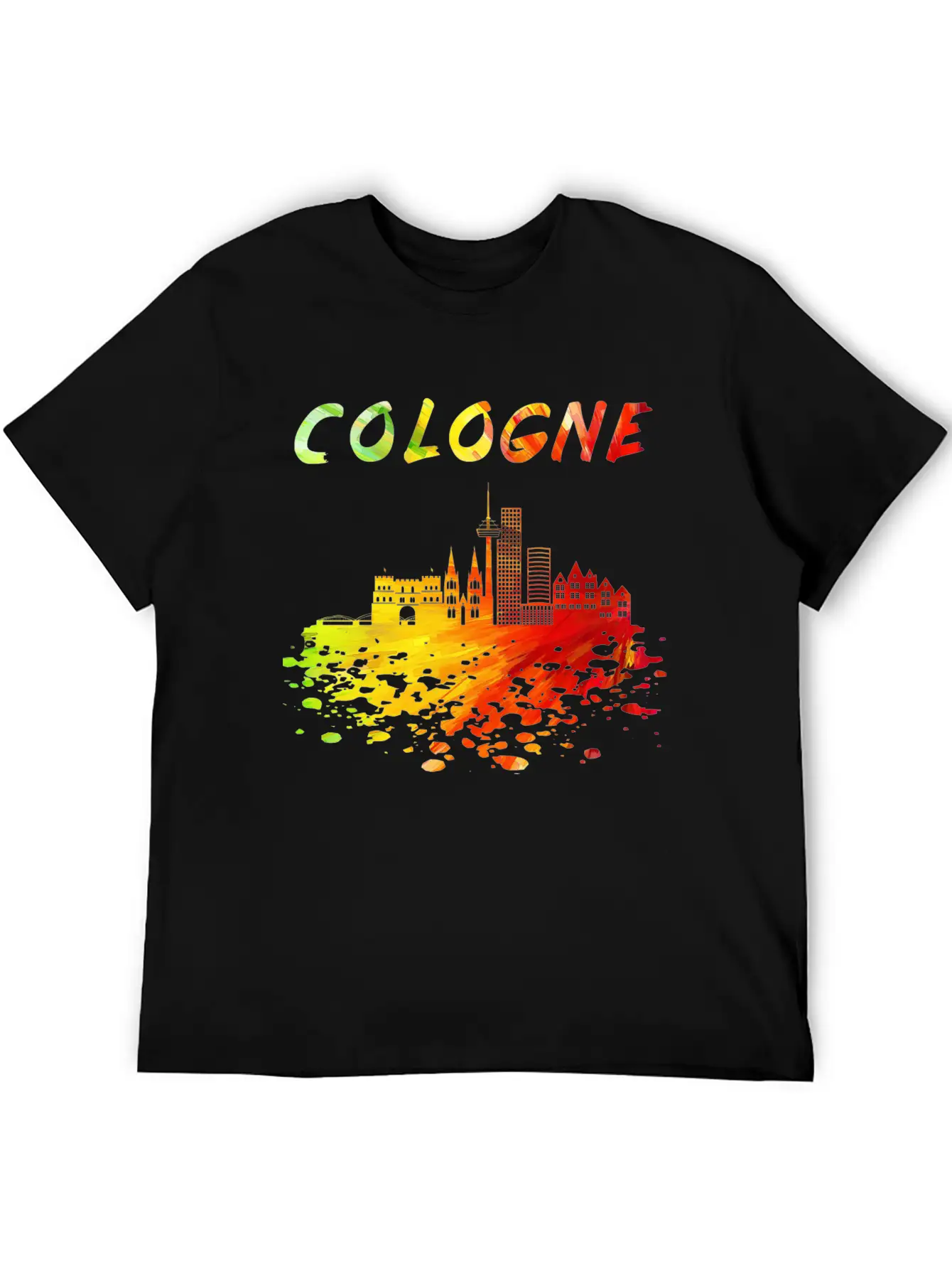 Cologne Skyline / Cathedral City Kölsch Helau Timeless Short Sleeve Tee – Comfy And Minimalist Design