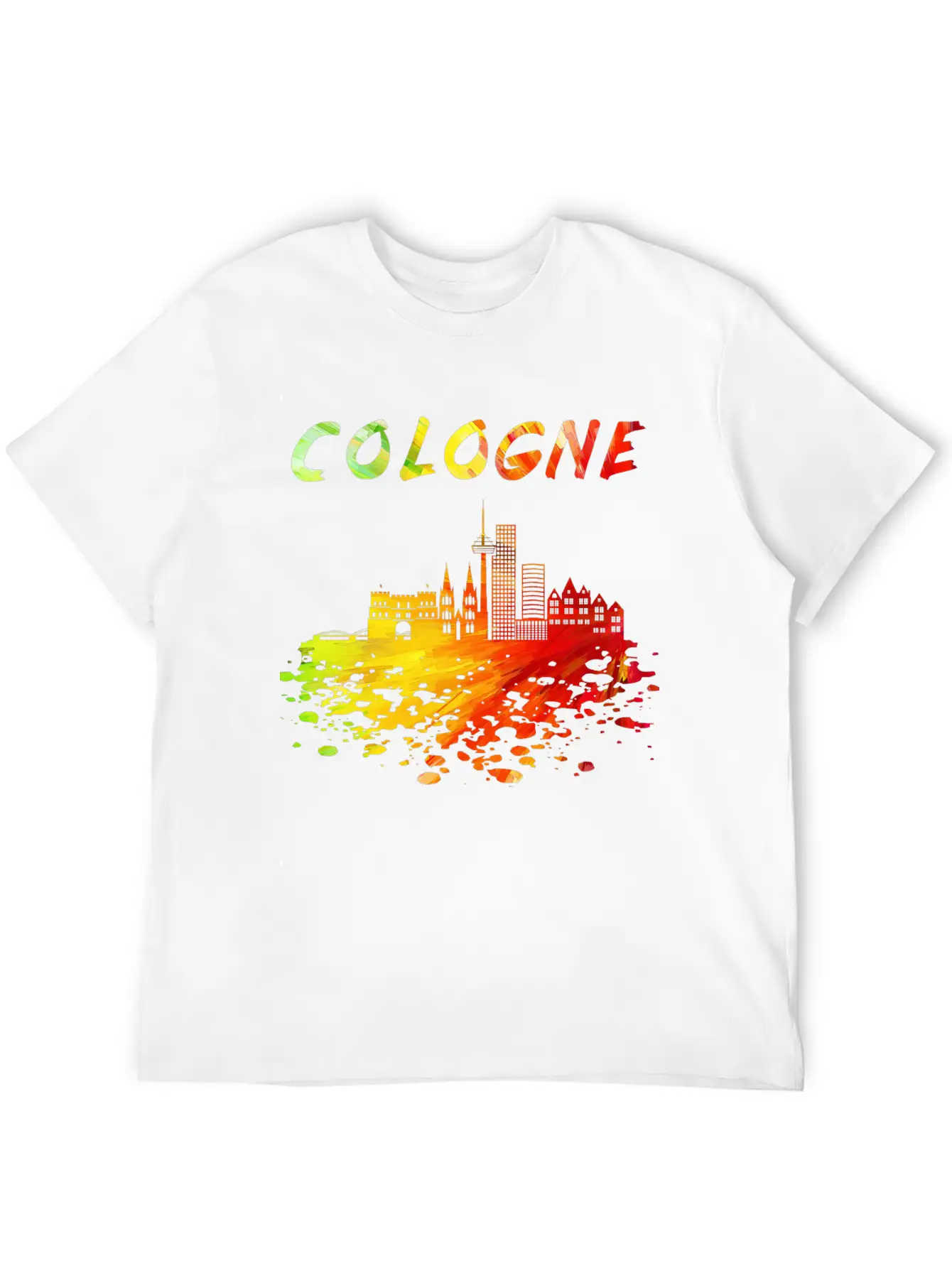Cologne Skyline / Cathedral City Kölsch Helau Timeless Short Sleeve Tee – Comfy And Minimalist Design