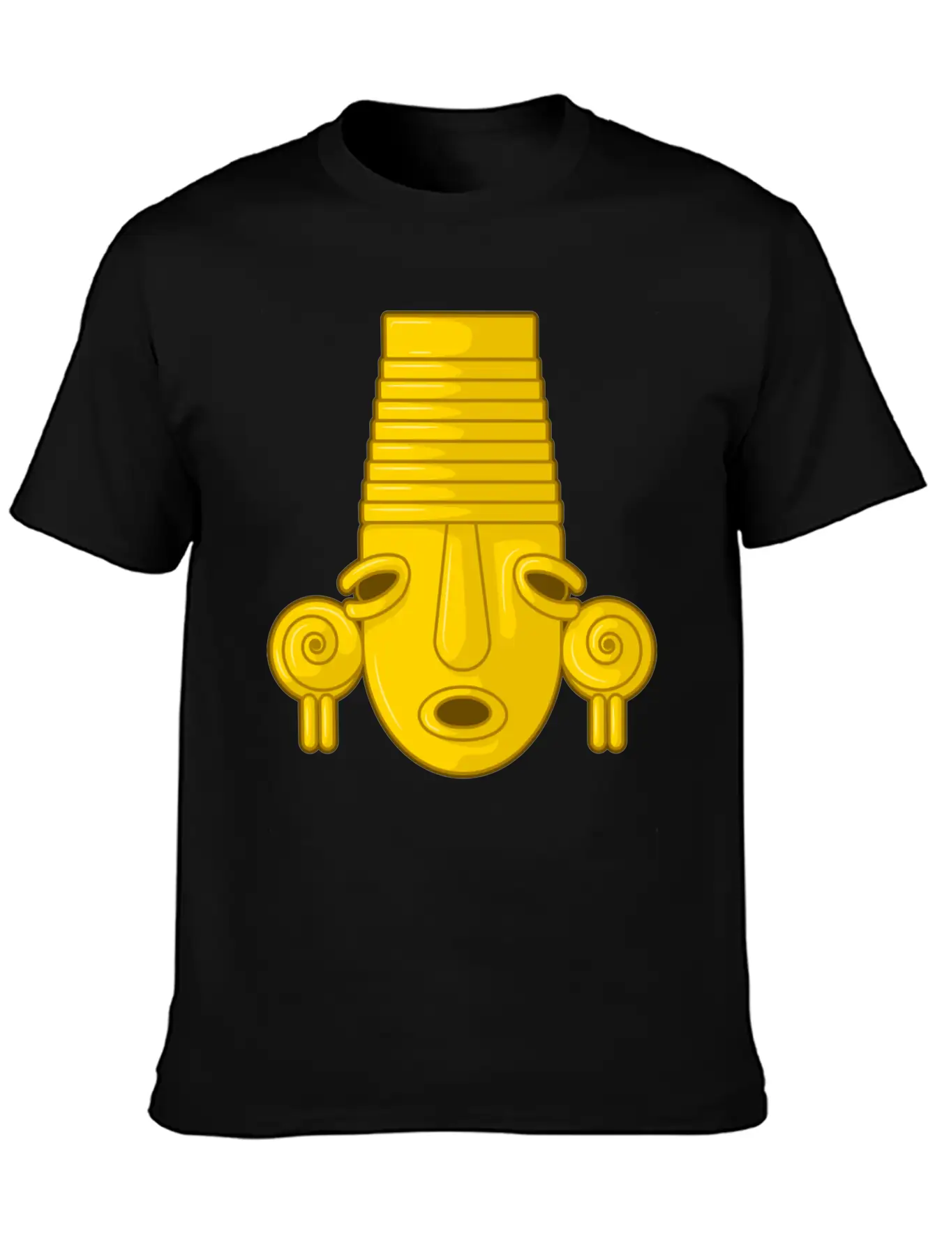 Colombian Calima Native Art Unisex Short Sleeve Soft Cotton T-Shirt – Casual Everyday Wear