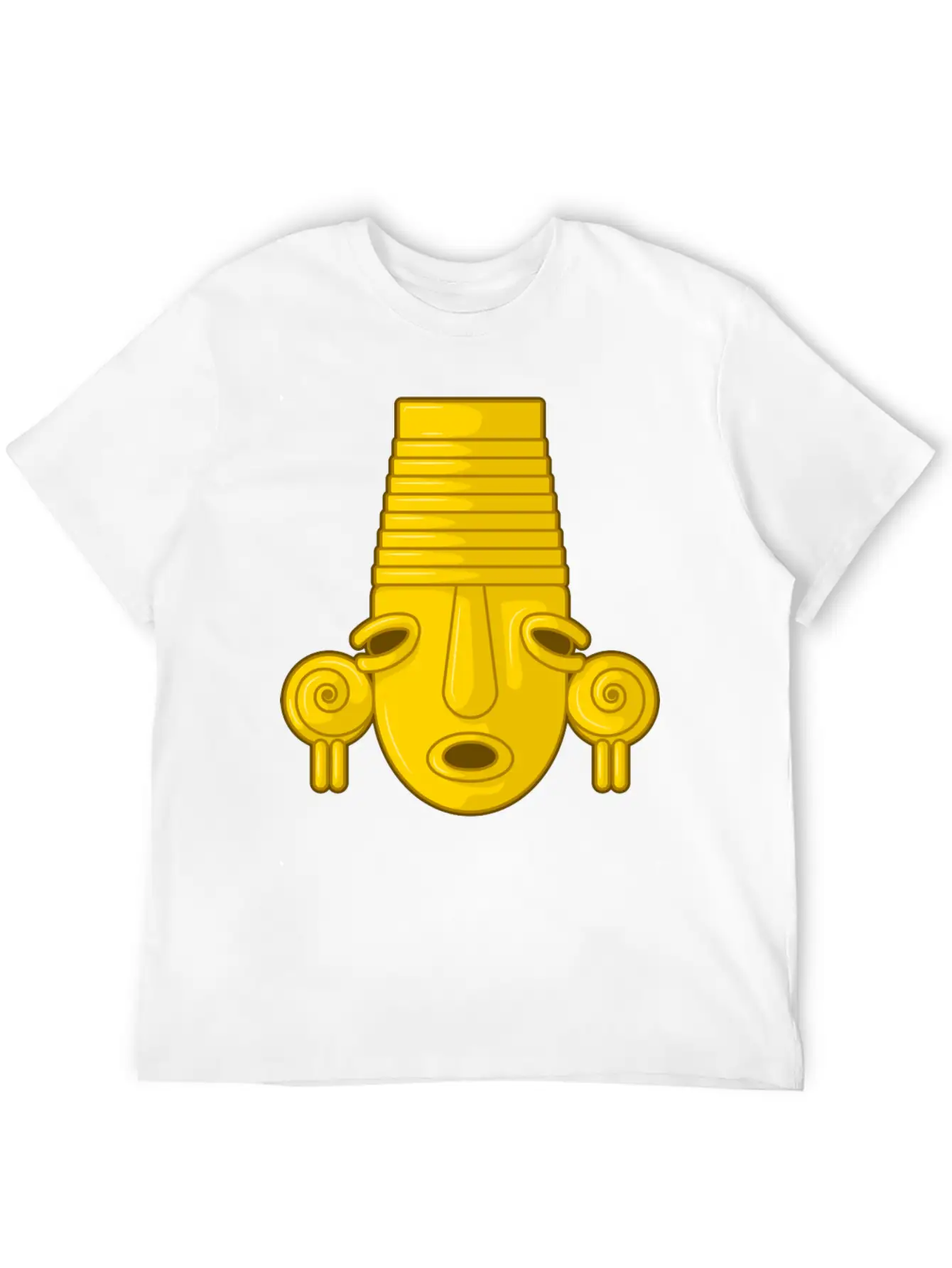 Colombian Calima Native Art Unisex Short Sleeve Soft Cotton T-Shirt – Casual Everyday Wear