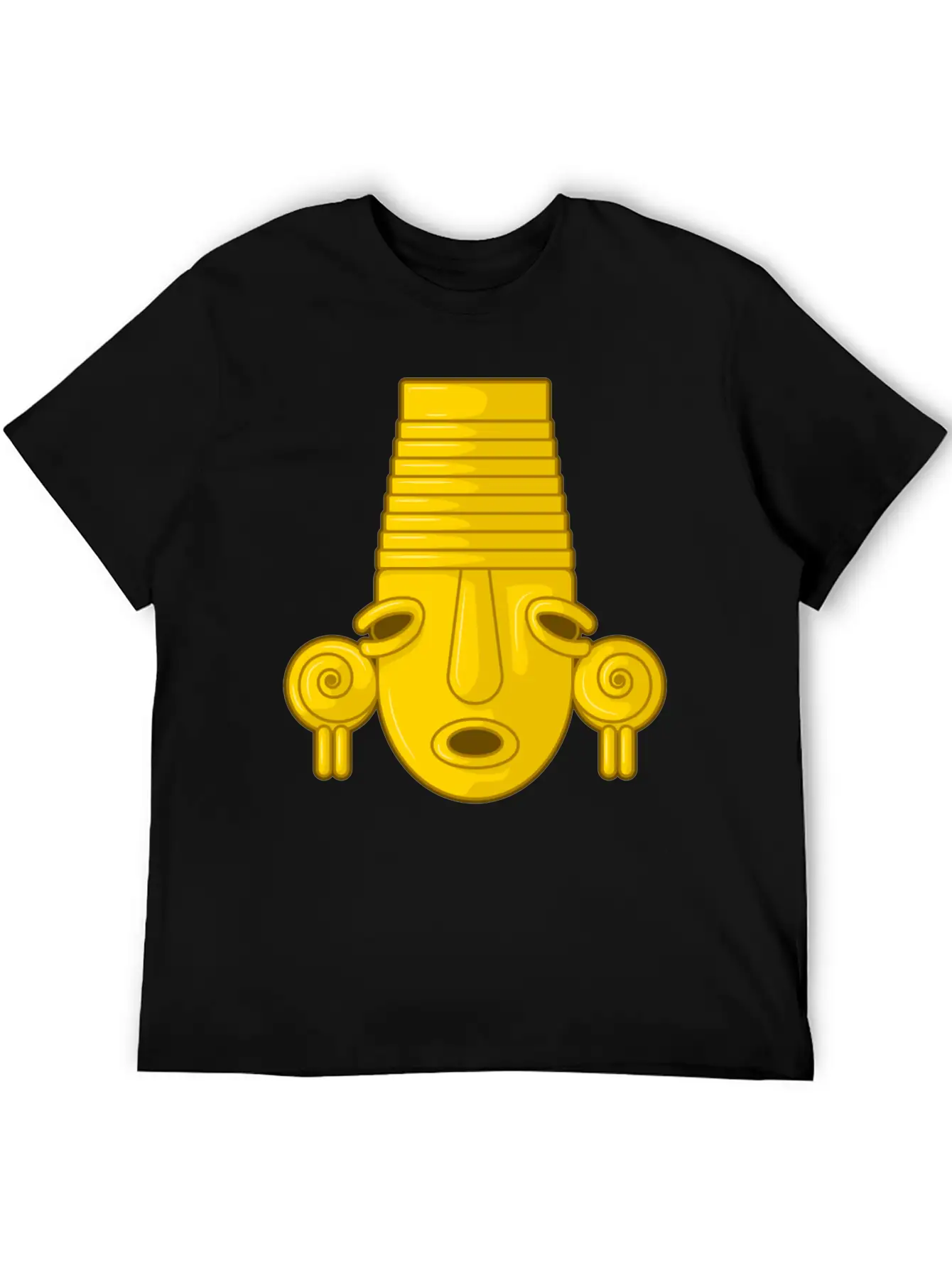 Colombian Calima Native Art Unisex Short Sleeve Soft Cotton T-Shirt – Casual Everyday Wear