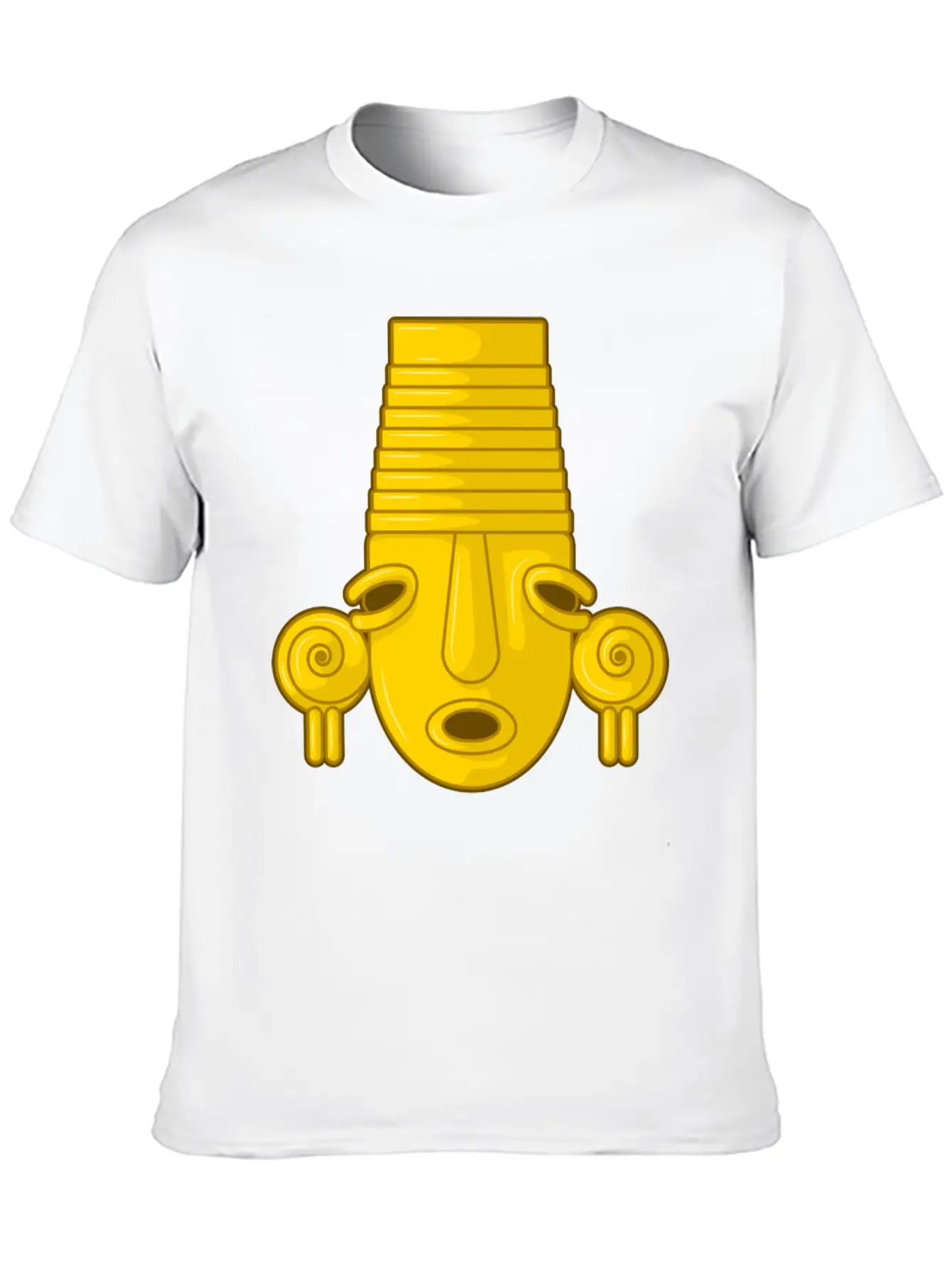 Colombian Calima Native Art Unisex Short Sleeve Soft Cotton T-Shirt – Casual Everyday Wear