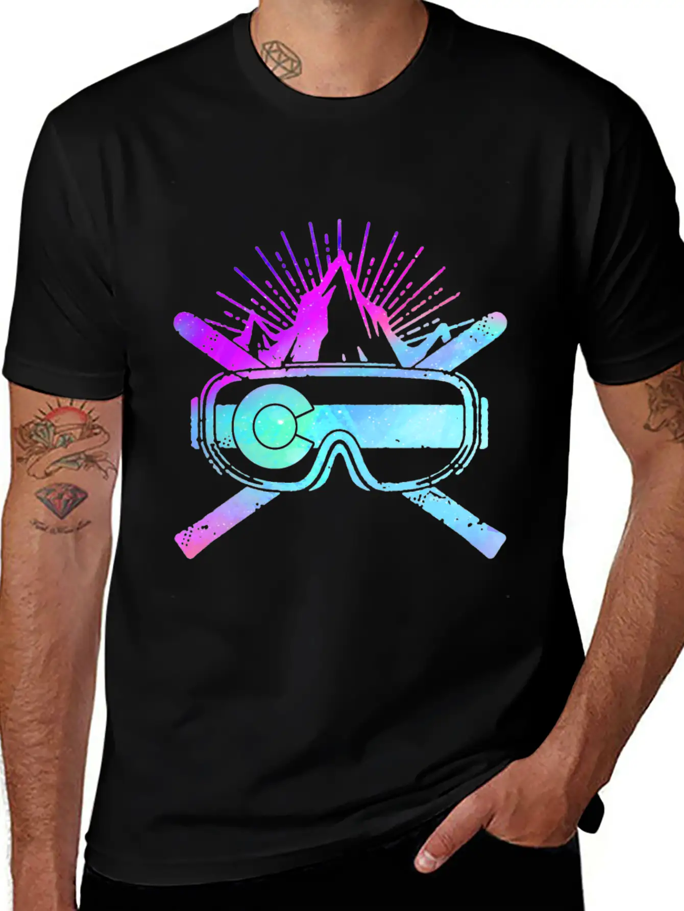 Colorado Skiing Shirt, Skiing Gift Idea, Stylish Everyday T-Shirt – Unisex Basic Cotton Tee