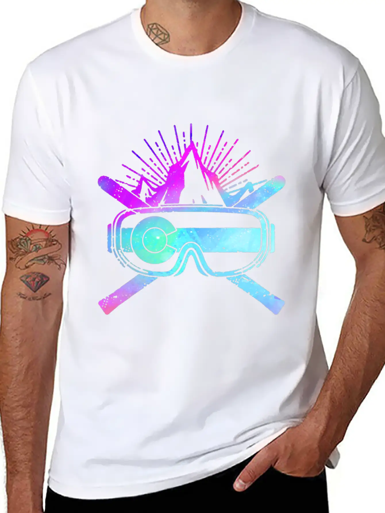 Colorado Skiing Shirt, Skiing Gift Idea, Stylish Everyday T-Shirt – Unisex Basic Cotton Tee