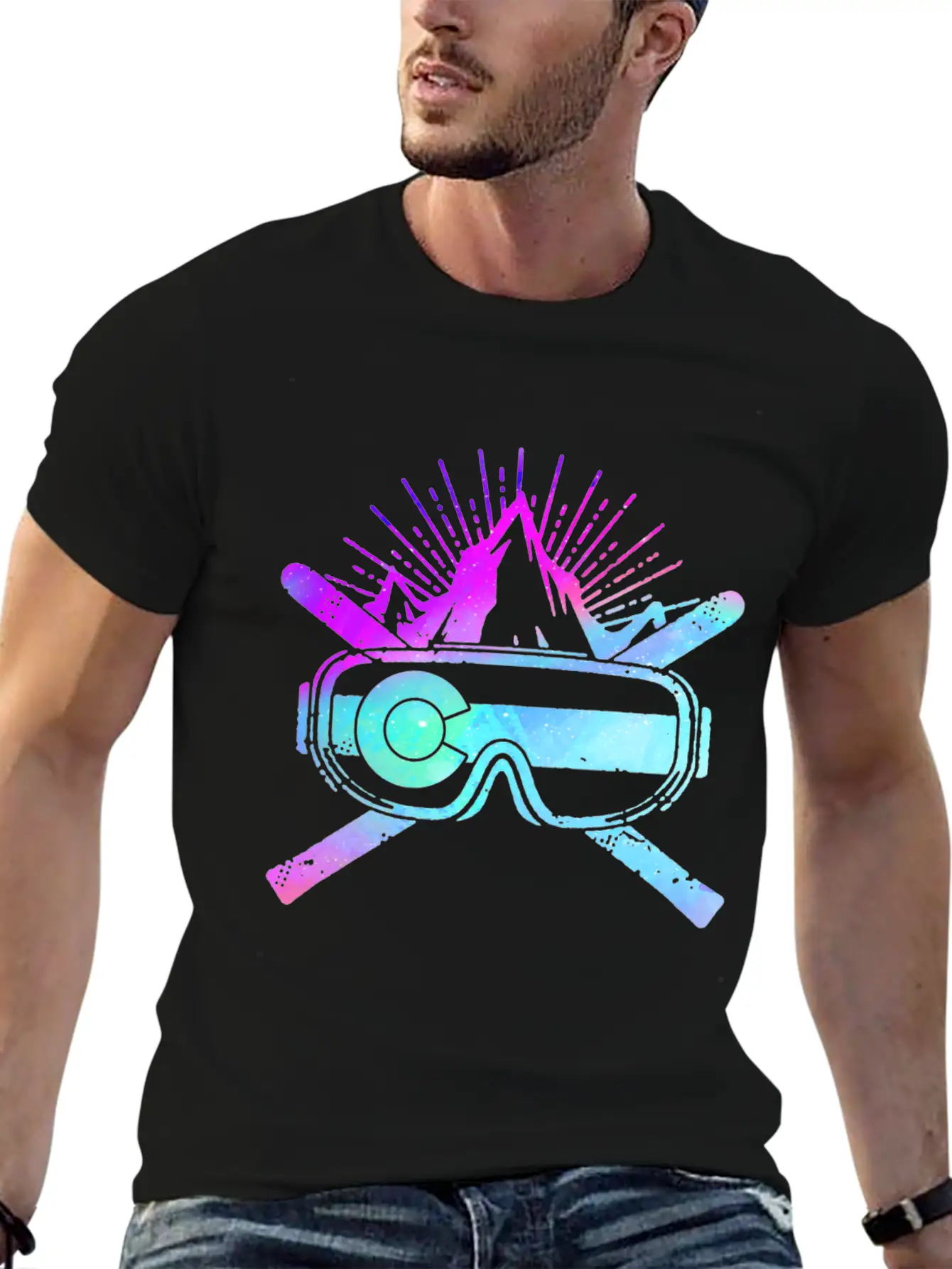 Colorado Skiing Shirt, Skiing Gift Idea, Stylish Everyday T-Shirt – Unisex Basic Cotton Tee