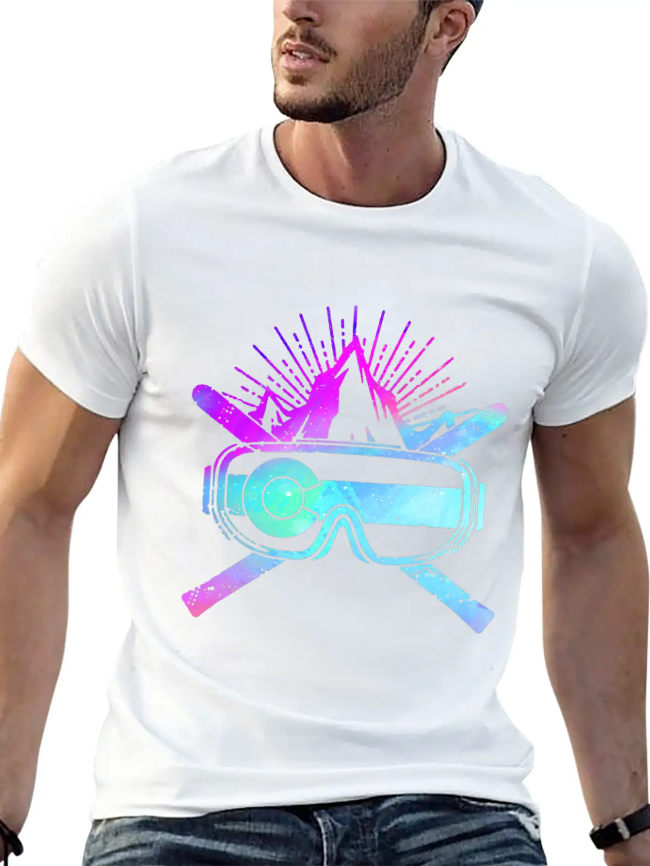 Colorado Skiing Shirt, Skiing Gift Idea, Stylish Everyday T-Shirt – Unisex Basic Cotton Tee