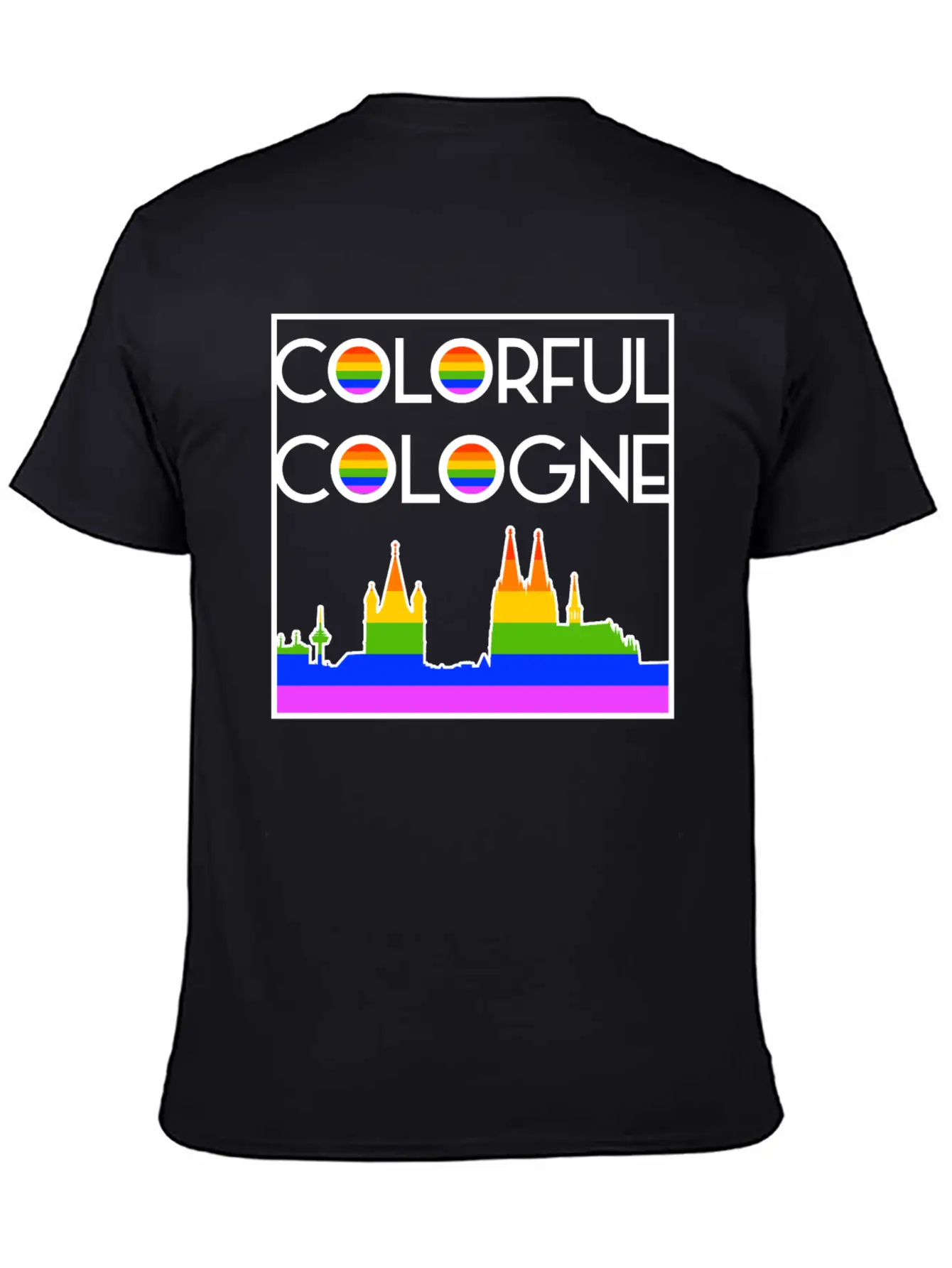 Colorful Cologne LGBT Rainbow Gay Pride Essential Unisex Summer Tee – Soft Cotton Casual Fit