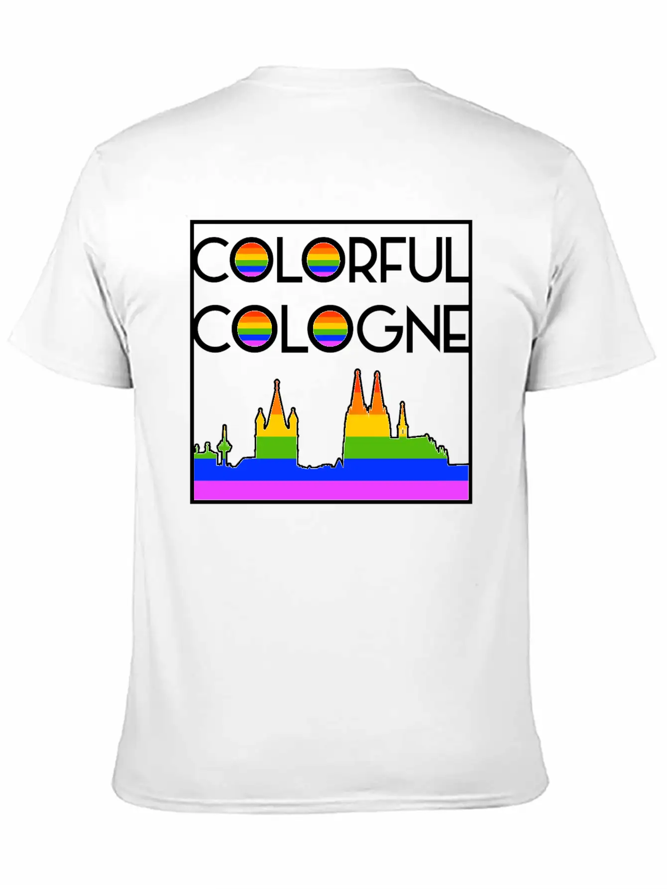Colorful Cologne LGBT Rainbow Gay Pride Essential Unisex Summer Tee – Soft Cotton Casual Fit