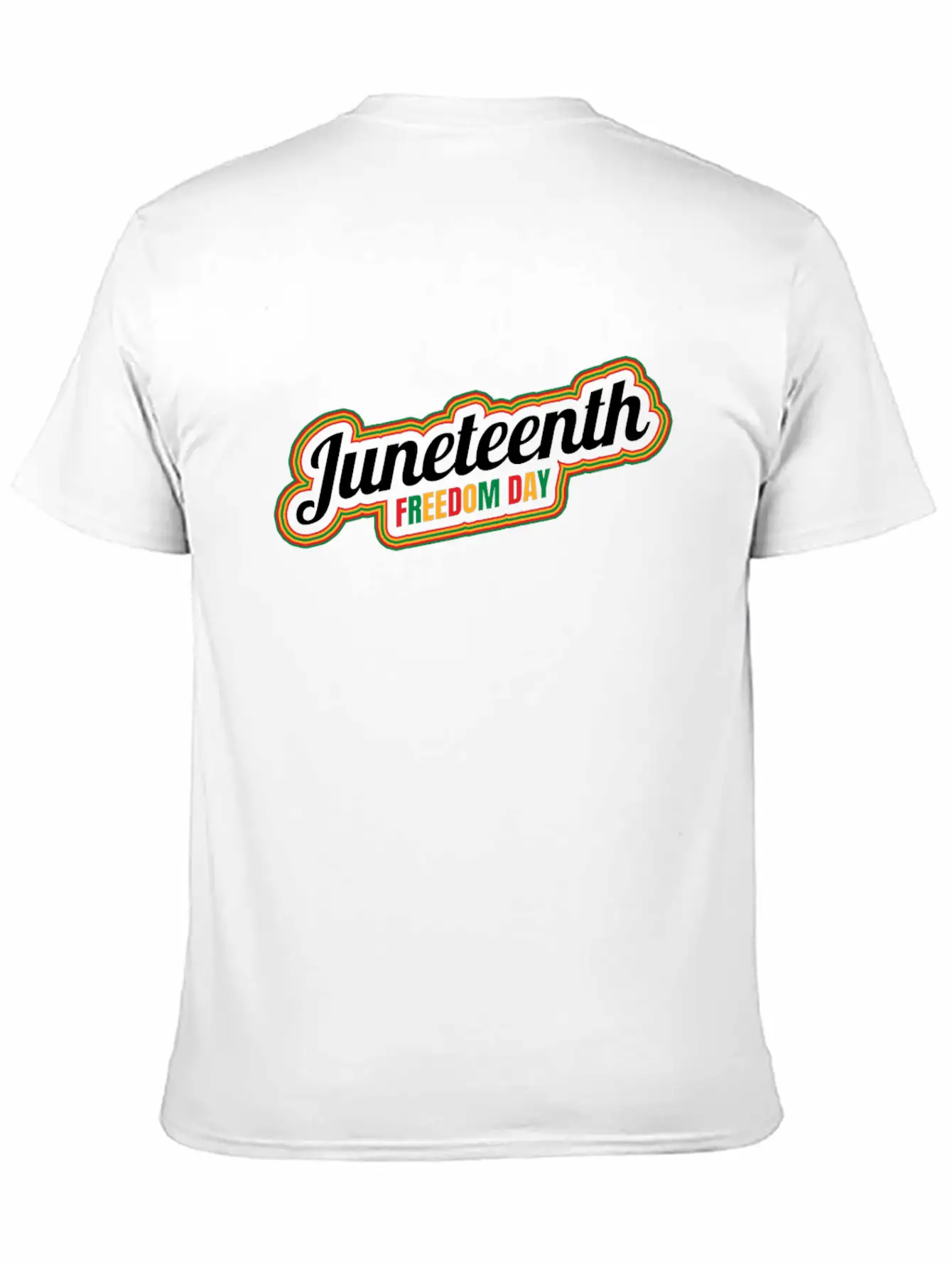 Colorful Freedom Day Logo Juneteenth Comfortable Minimalist Graphic Tee – Summer Style Essential