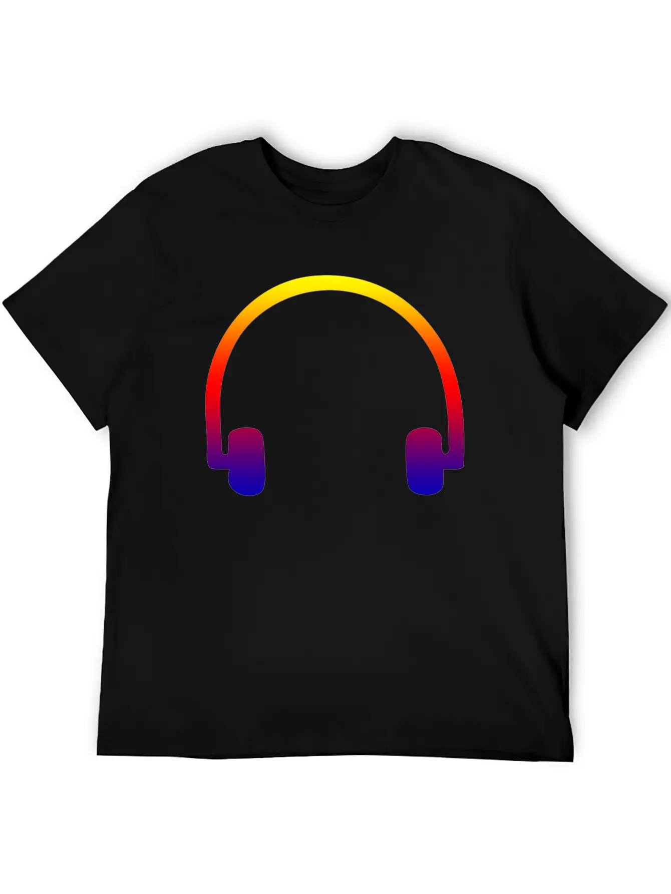 Colorful Headphones Stylish Everyday T-Shirt – Unisex Basic Cotton Tee