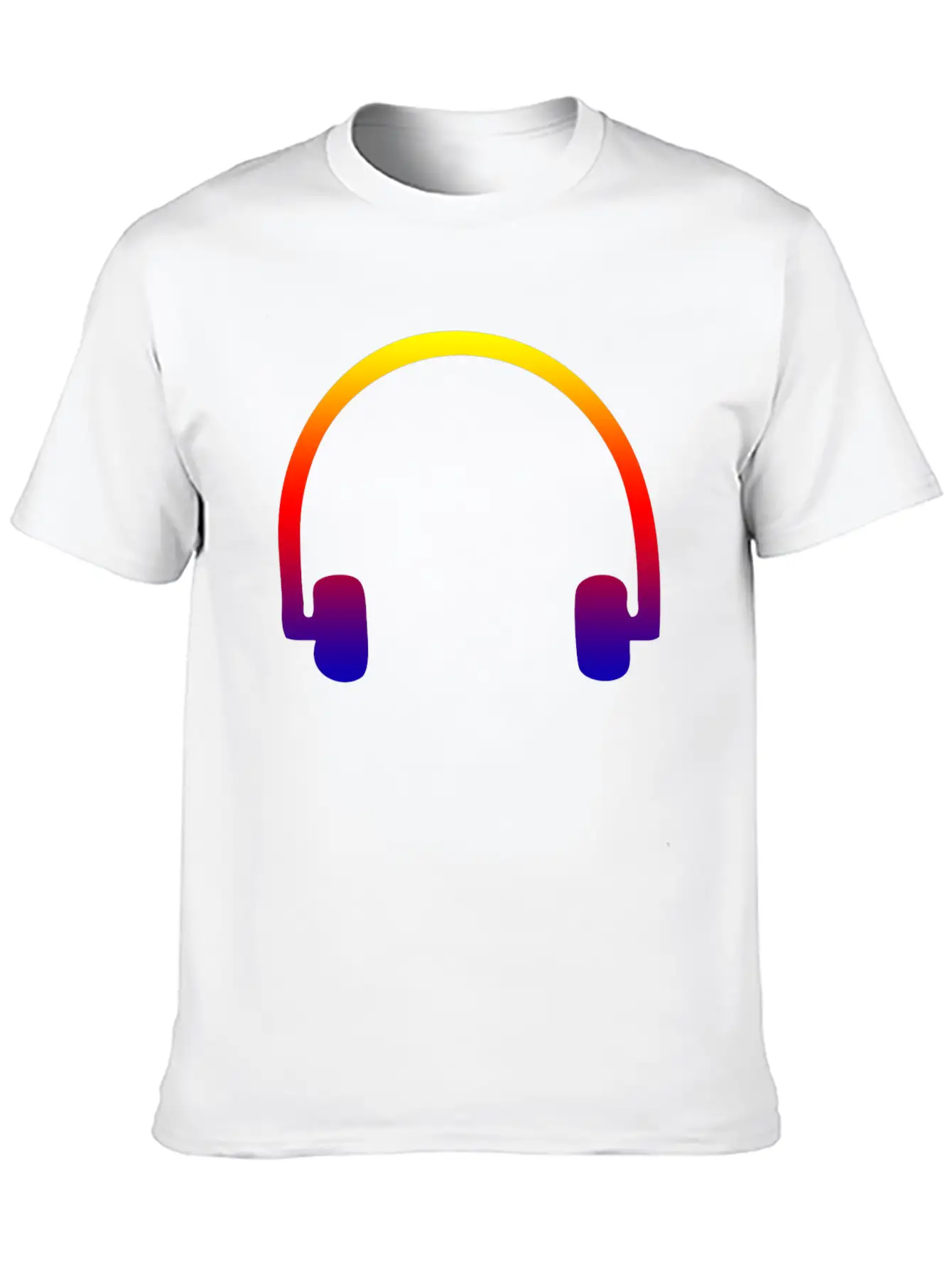 Colorful Headphones Stylish Everyday T-Shirt – Unisex Basic Cotton Tee