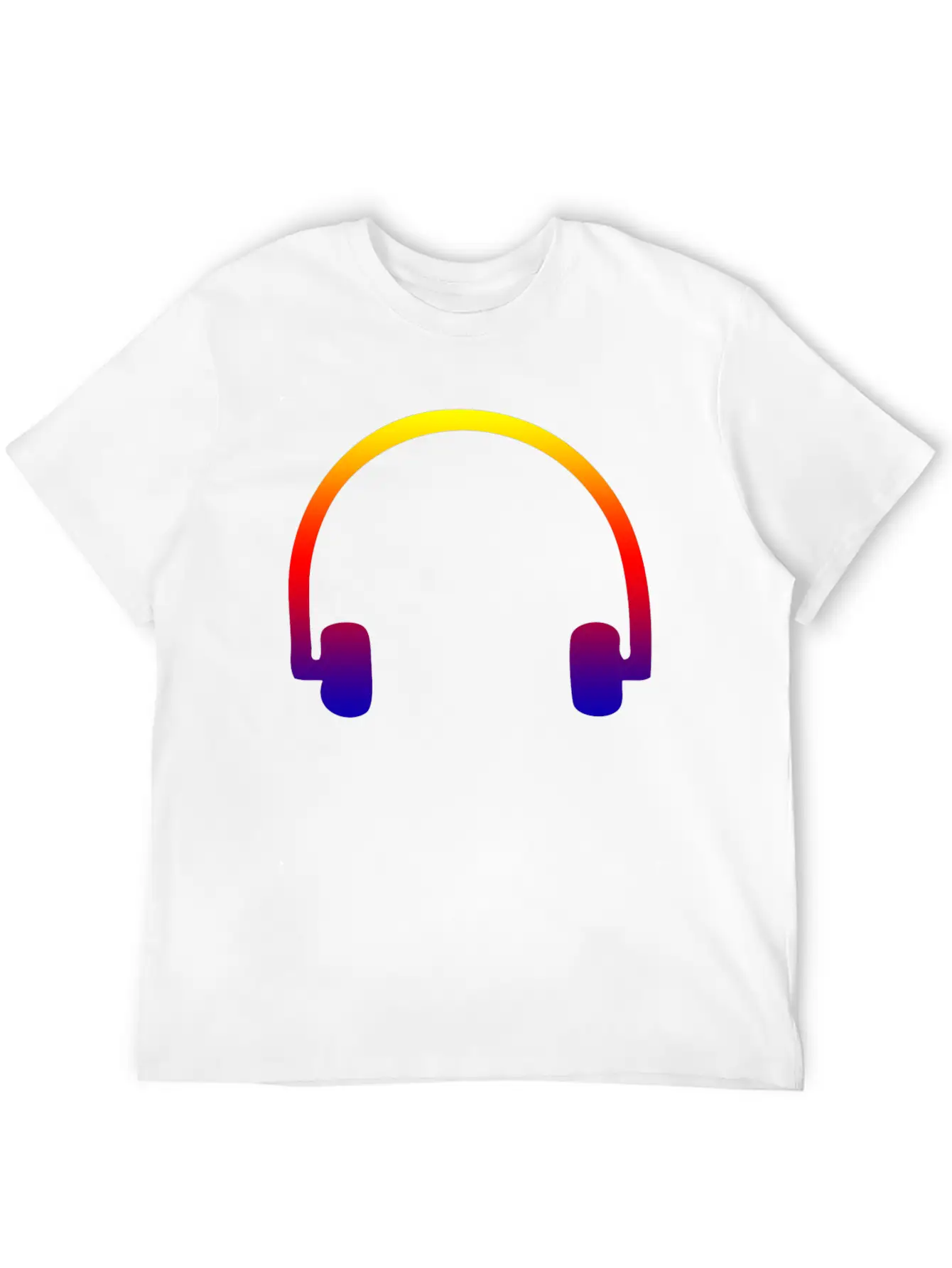 Colorful Headphones Stylish Everyday T-Shirt – Unisex Basic Cotton Tee