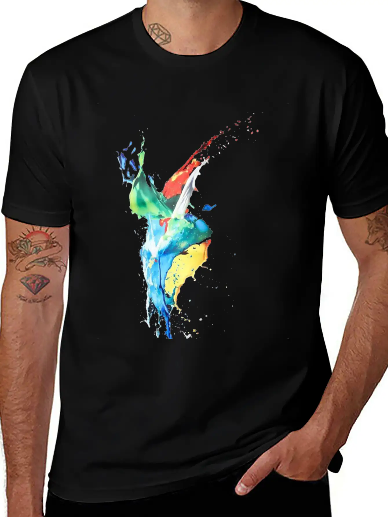 Colour Flow Basic Graphic T-Shirt – Daily Comfort In Soft Cotton