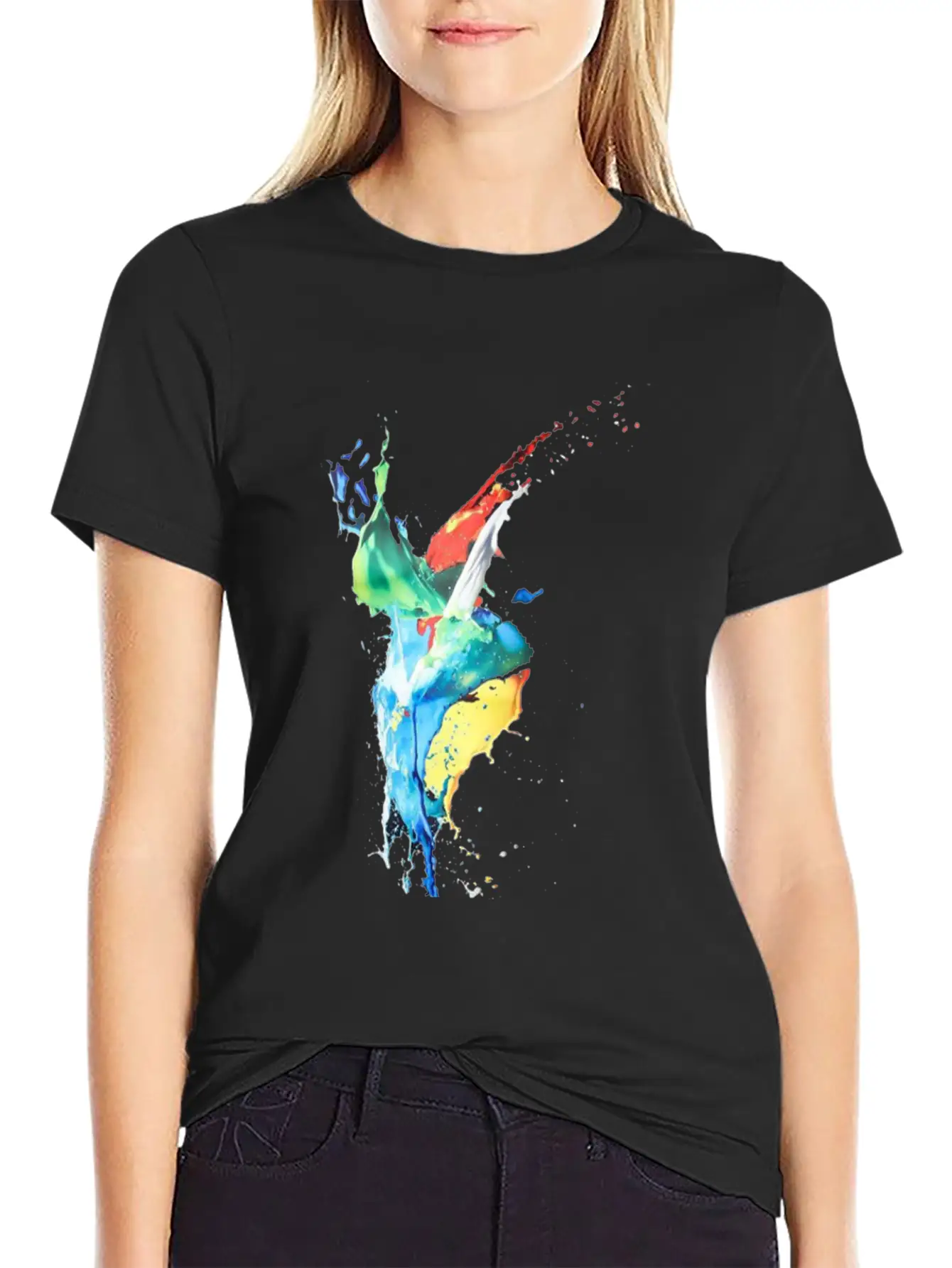 Colour Flow Basic Graphic T-Shirt – Daily Comfort In Soft Cotton