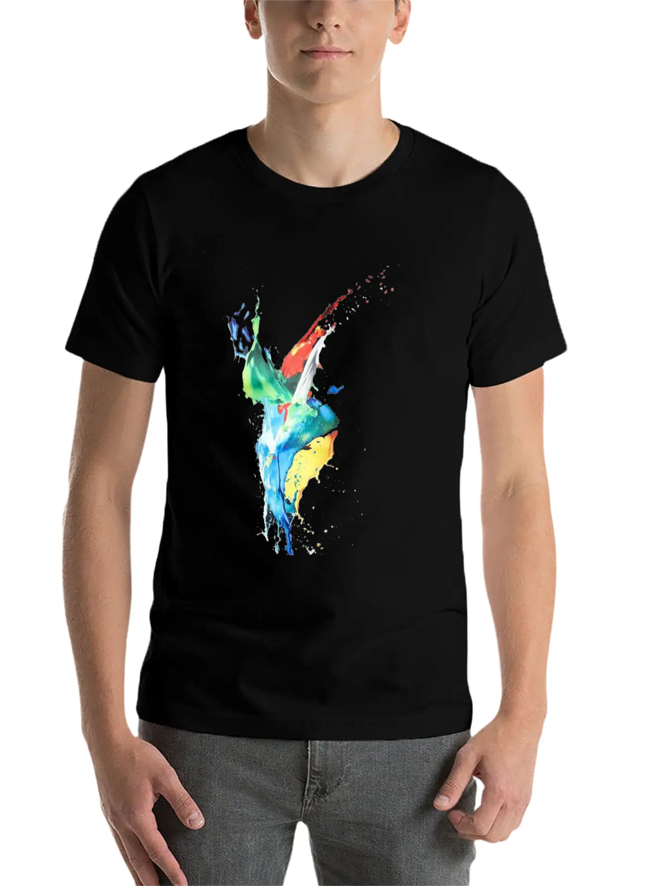 Colour Flow Basic Graphic T-Shirt – Daily Comfort In Soft Cotton