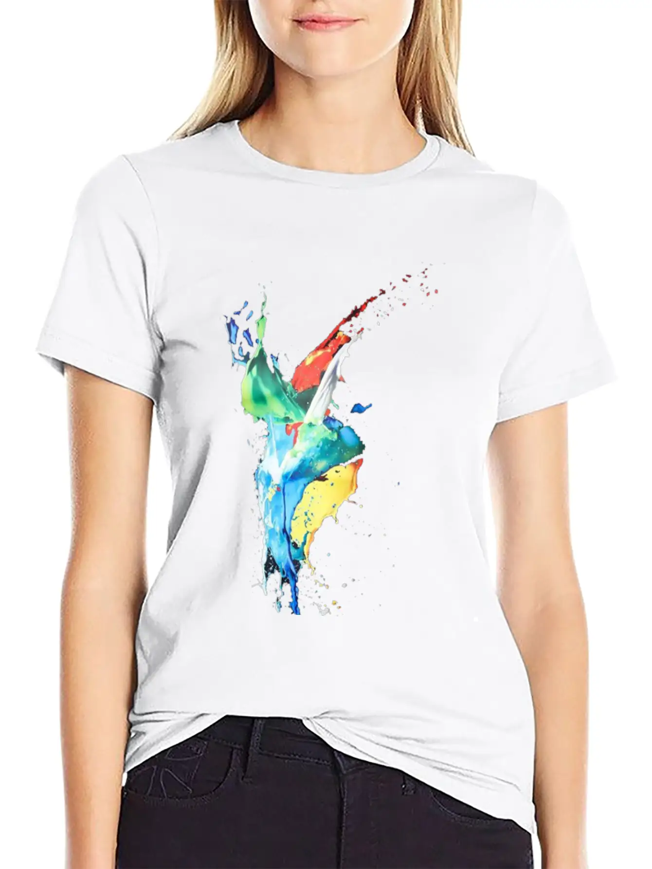 Colour Flow Basic Graphic T-Shirt – Daily Comfort In Soft Cotton