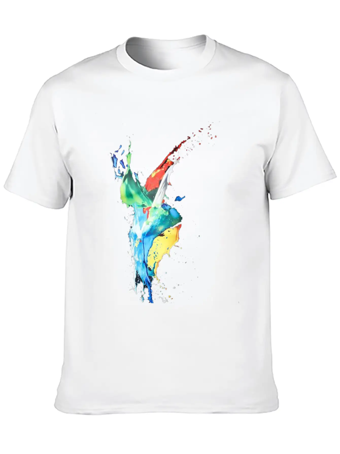Colour Flow Basic Graphic T-Shirt – Daily Comfort In Soft Cotton