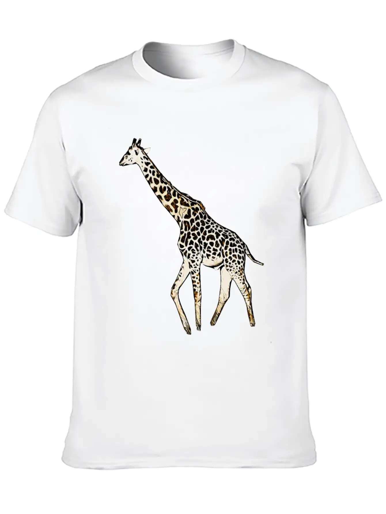 Comic Giraffe Stylish Everyday T-Shirt – Unisex Basic Cotton Tee