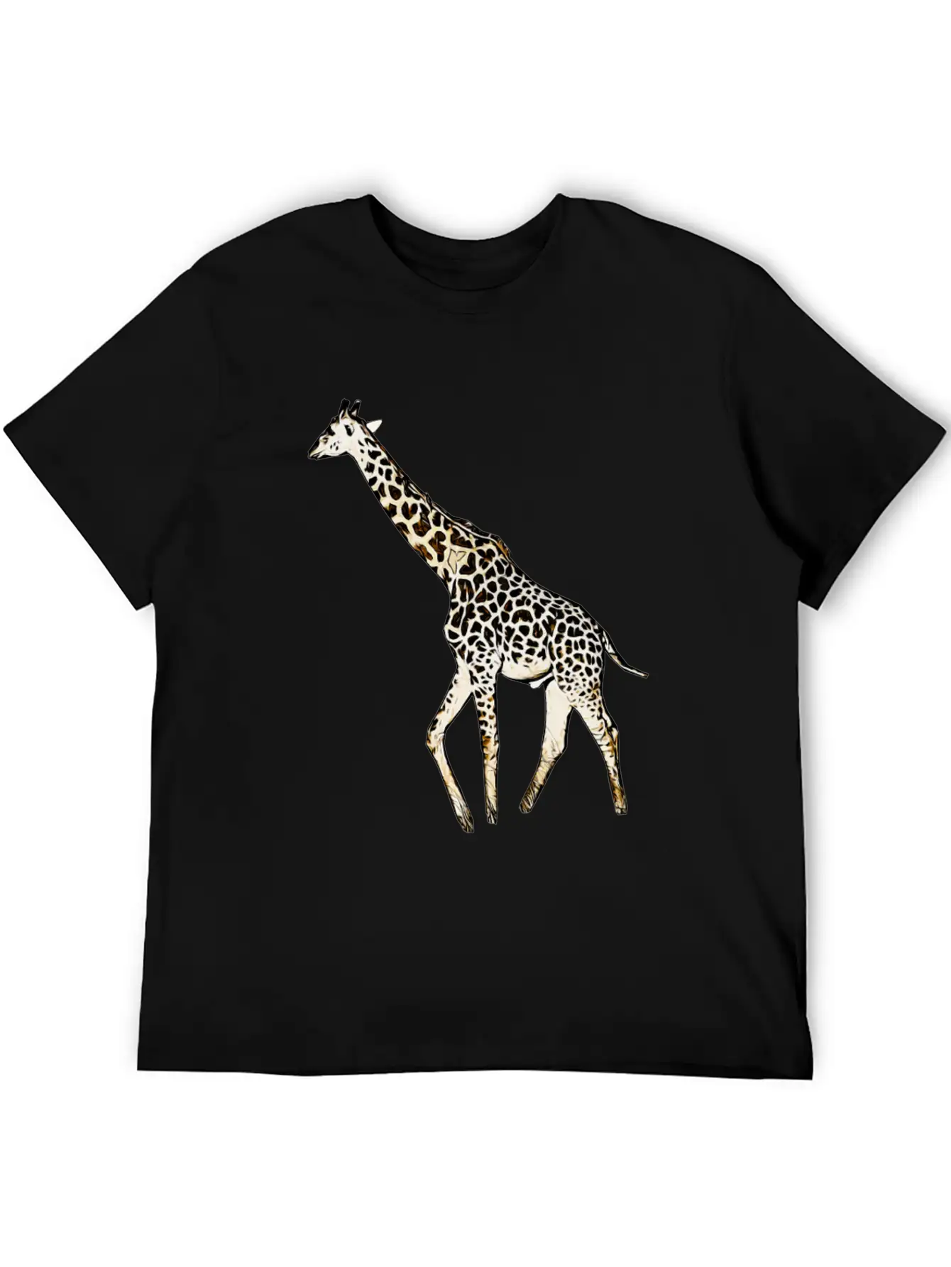 Comic Giraffe Stylish Everyday T-Shirt – Unisex Basic Cotton Tee